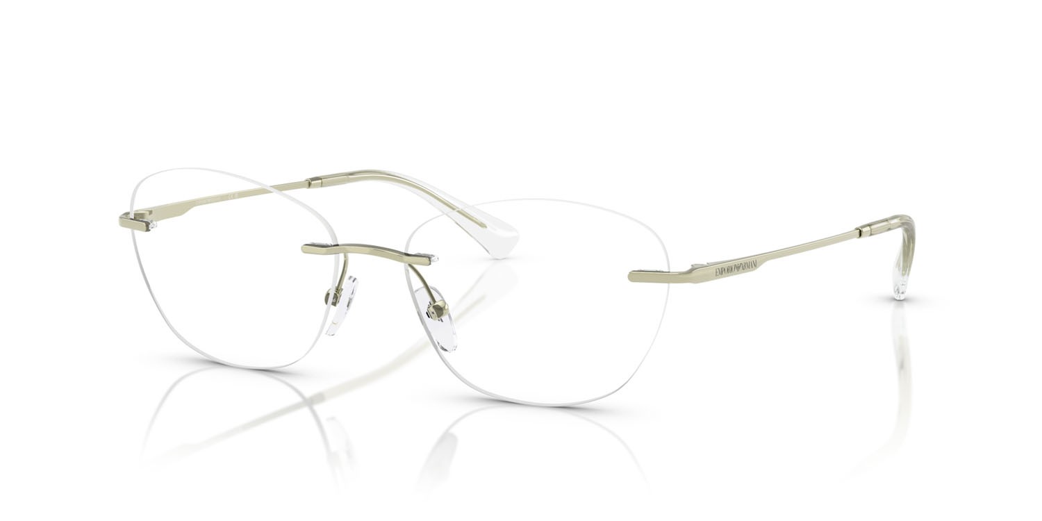 Eyeglasses Emporio Armani EA 1167 (3389) color verde metallizzato lucido shape pantos lenses lente demo