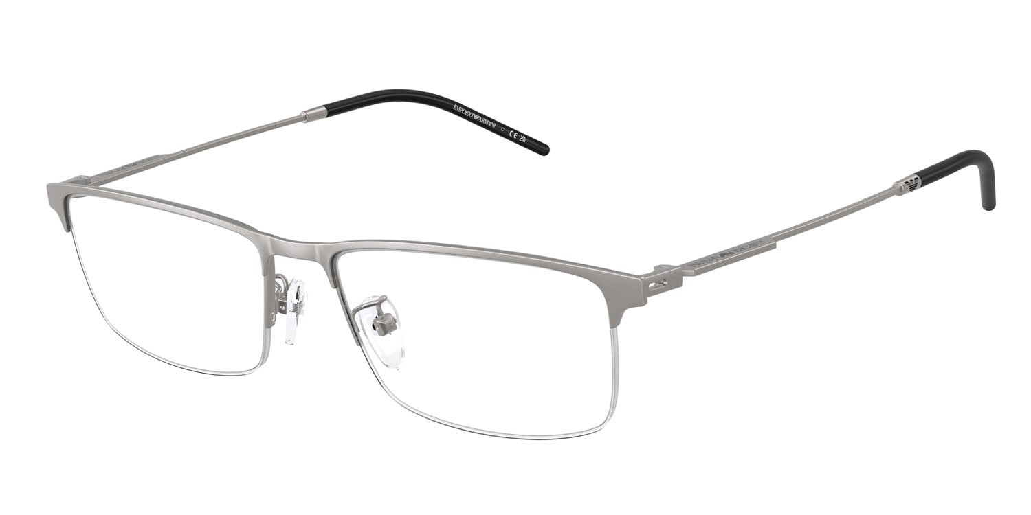 Occhiali da vista Emporio Armani EA 1168D (3003) colore gunmetal opaco forma rettangolare lenti lente demo