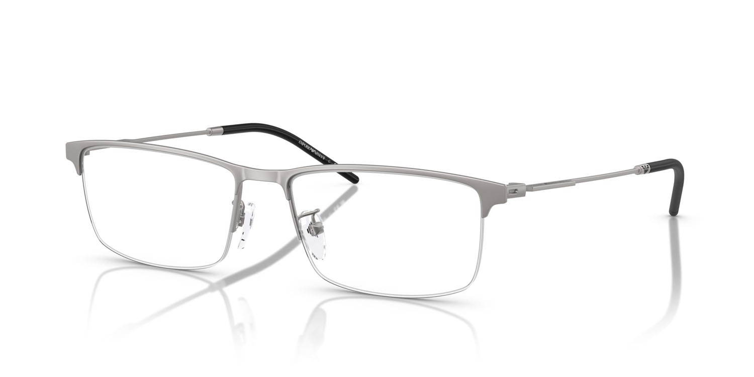 Occhiali da vista Emporio Armani EA 1168D (3003) colore gunmetal opaco forma rettangolare lenti lente demo