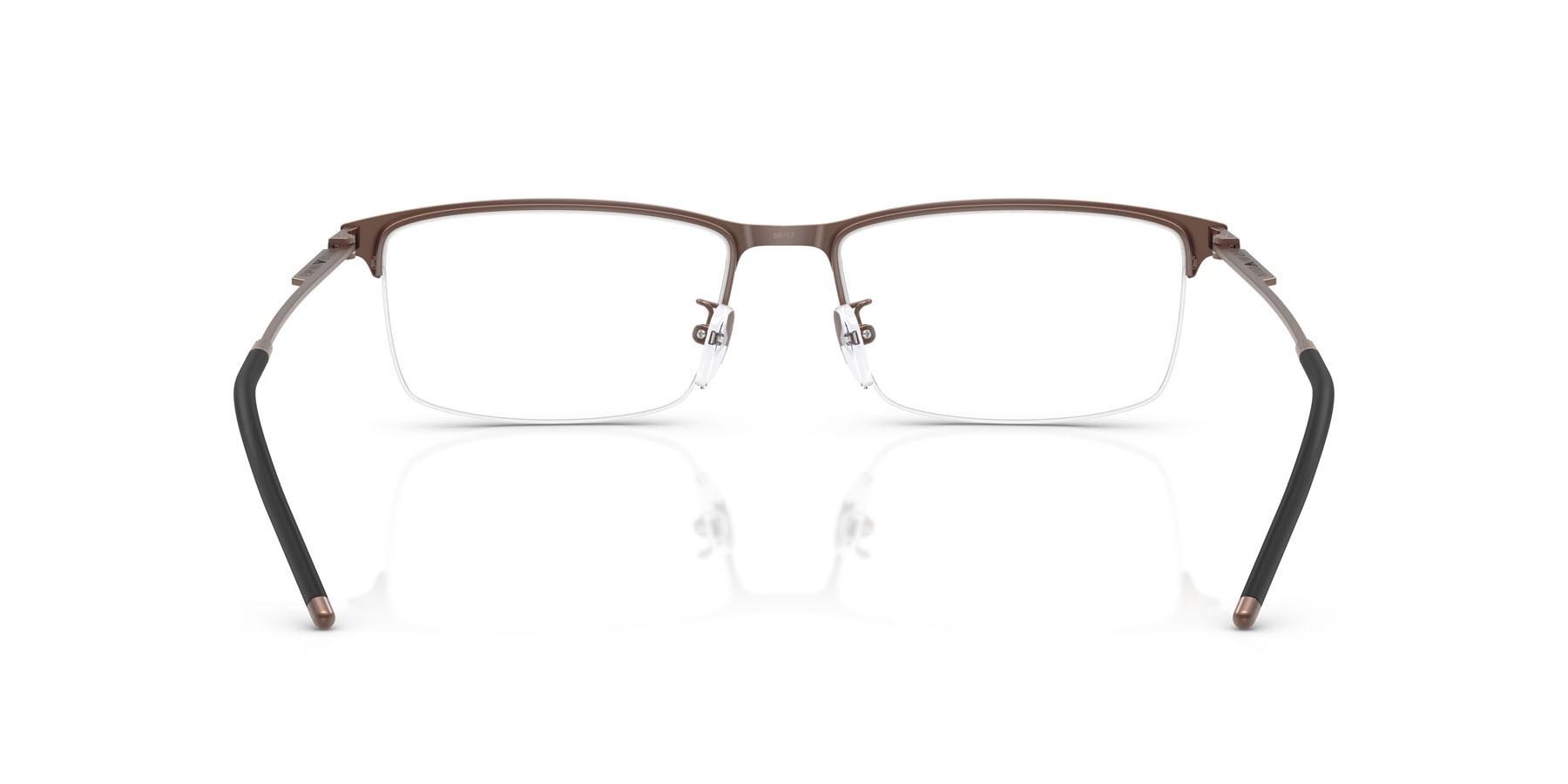 Occhiali da vista Emporio Armani EA 1168D (3006) colore nero opaco forma rettangolare lenti lente demo