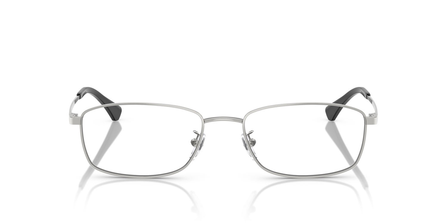 Occhiali da vista Emporio Armani EA 1169D (3015) colore argento lucido forma quadrato lenti lente demo