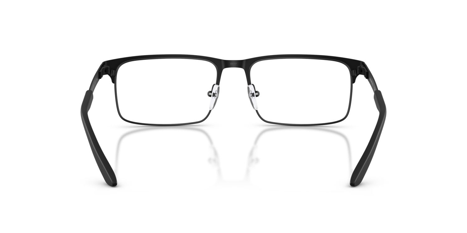 Occhiali da vista Emporio Armani EA 1170 (3001) colore nero opaco forma rettangolare lenti lente demo