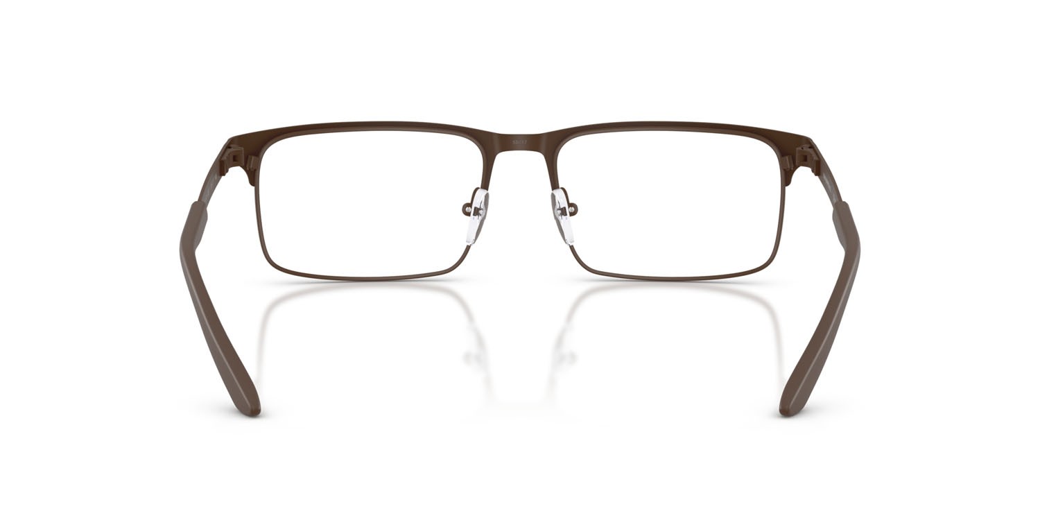 Occhiali da vista Emporio Armani EA 1170 (3397) colore marrone opaco forma rettangolare lenti lente demo