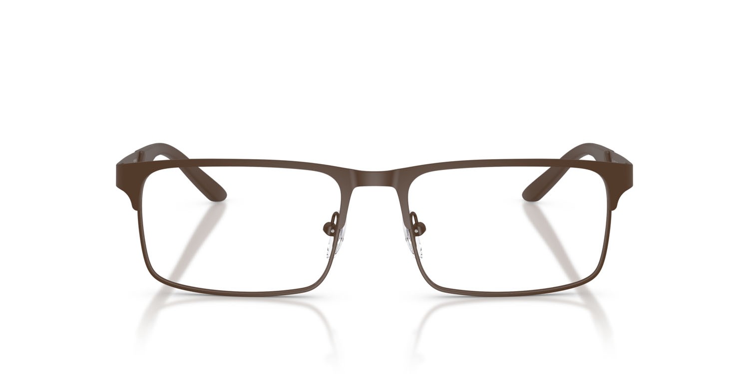 Occhiali da vista Emporio Armani EA 1170 (3397) colore marrone opaco forma rettangolare lenti lente demo