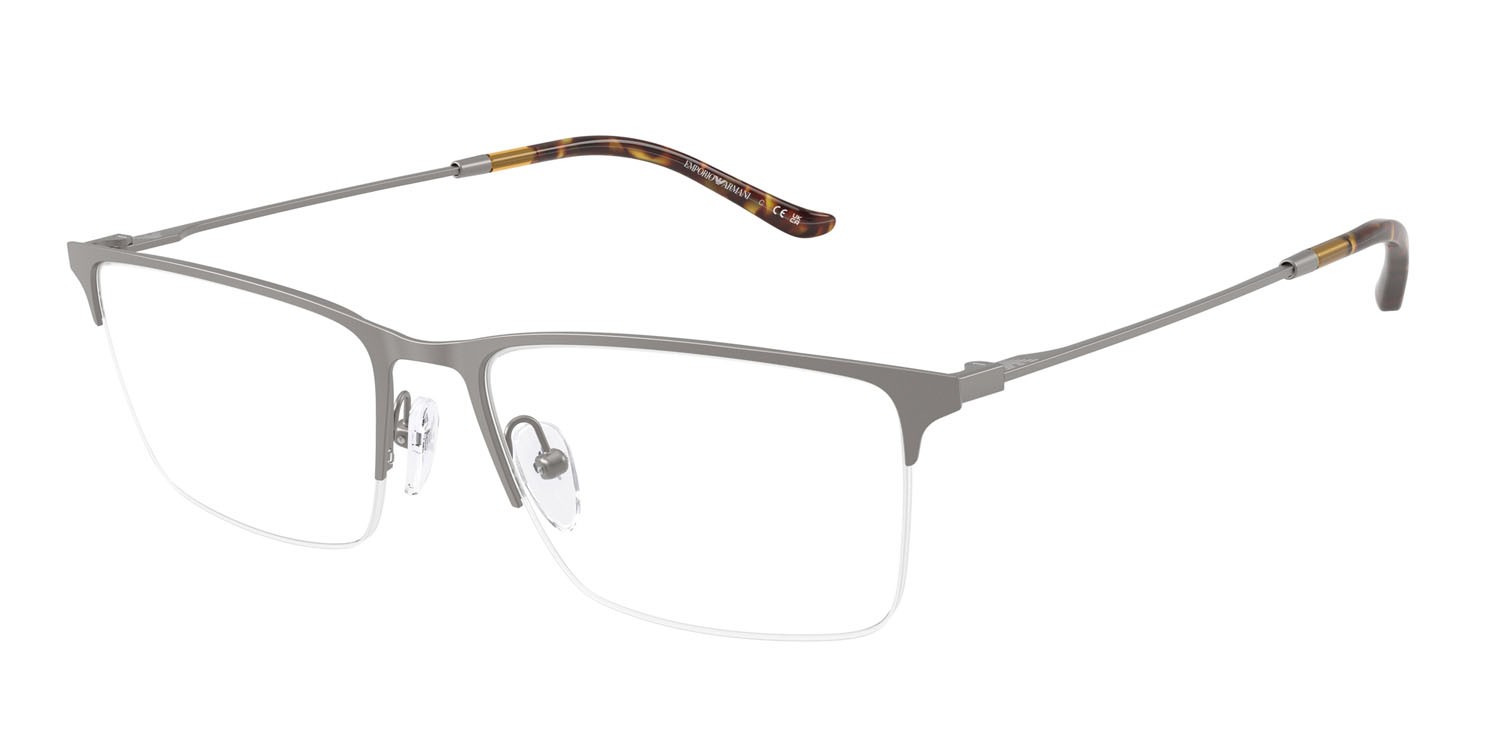 Occhiali da vista Emporio Armani EA 1171 (3003) colore gunmetal opaco forma rettangolare lenti lente demo