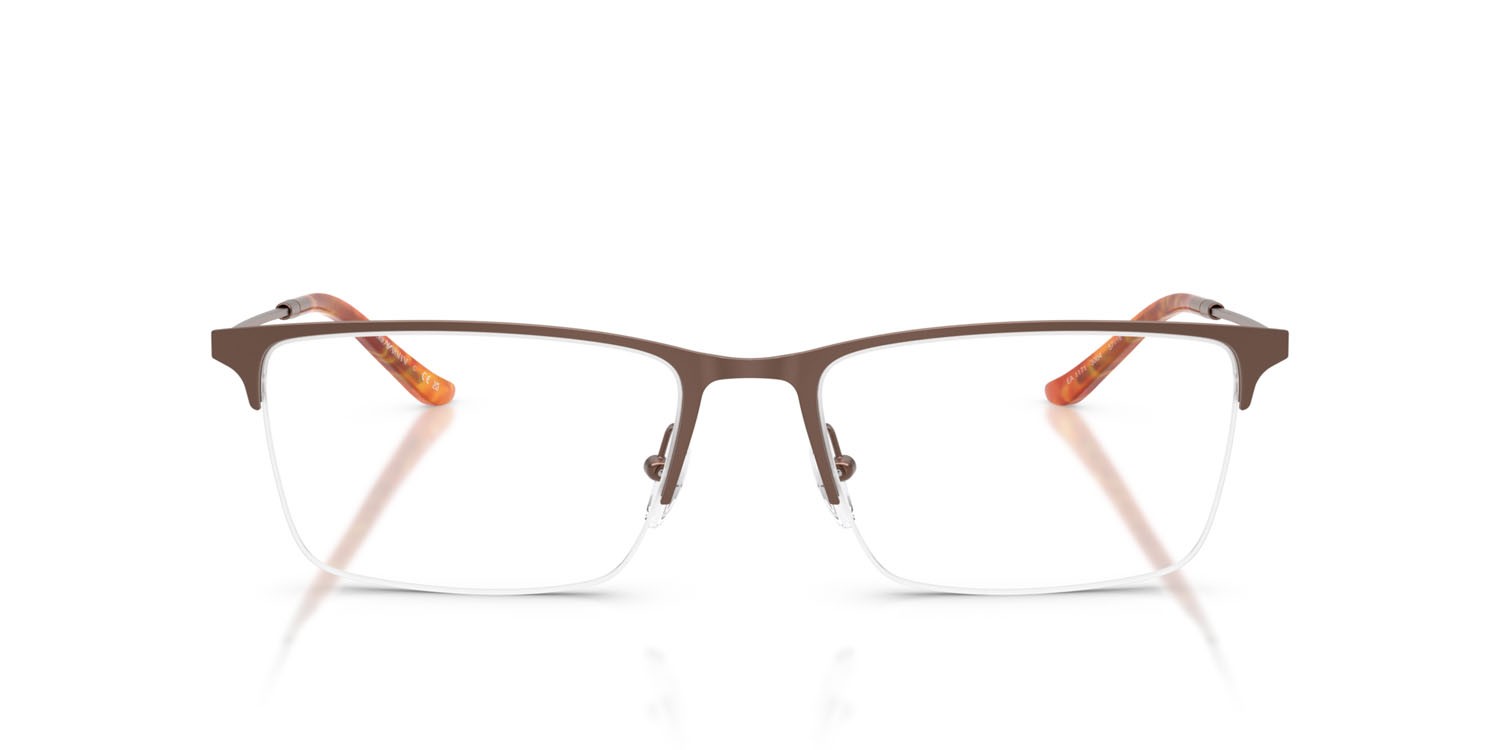 Occhiali da vista Emporio Armani EA 1171 (3004) colore bronzo opaco forma rettangolare lenti lente demo