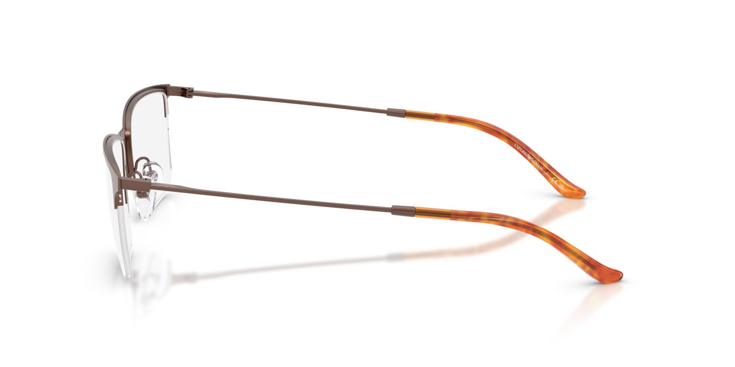 Occhiali da vista Emporio Armani EA 1171 (3004) colore bronzo opaco forma rettangolare lenti lente demo