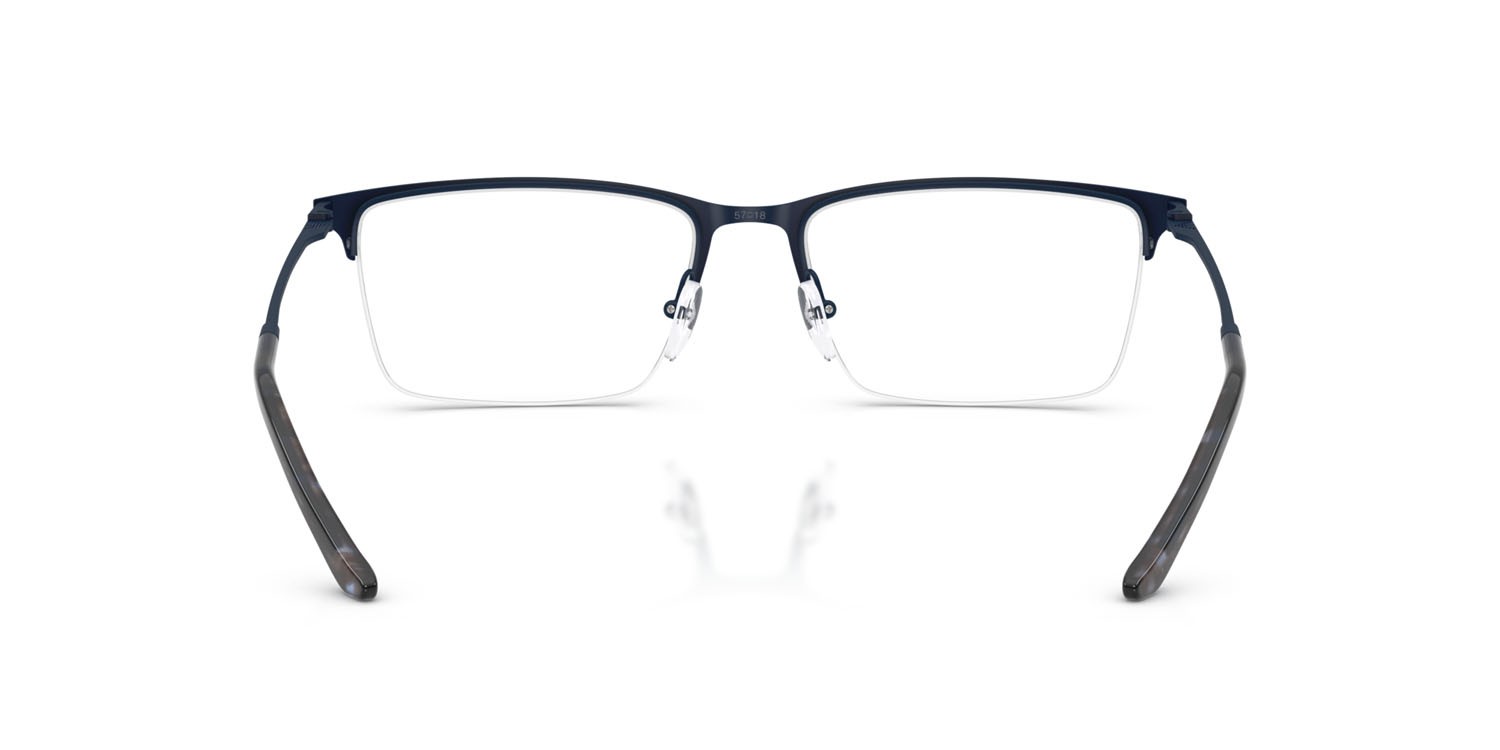 Occhiali da vista Emporio Armani EA 1171 (3018) colore blu opaco forma rettangolare lenti lente demo