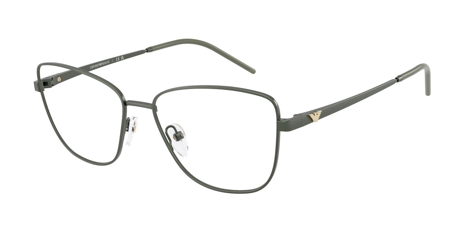 Eyeglasses Emporio Armani EA 1172 (3402) color agave opaco shape irregular lenses lente demo