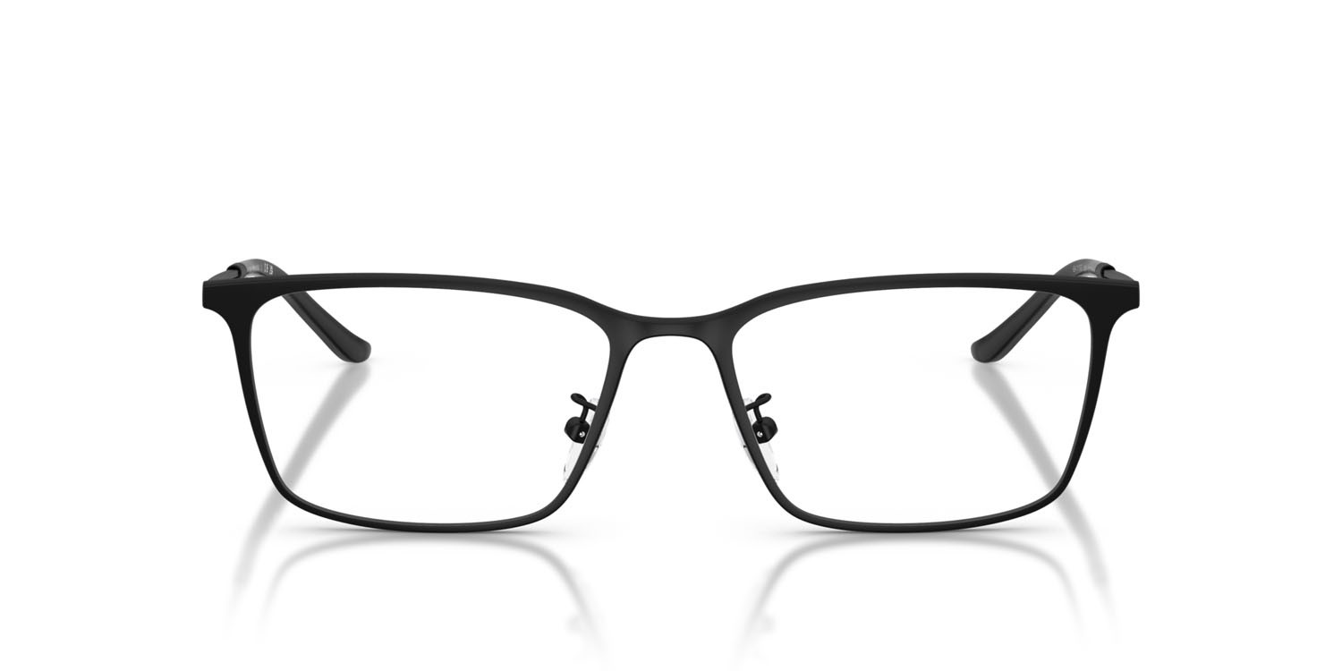 Occhiali da vista Emporio Armani EA 1173D (3001) colore nero opaco forma quadrato lenti lente demo