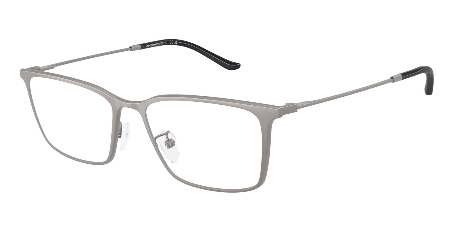 Occhiali da vista Emporio Armani EA 1173D (3003) colore gunmetal opaco forma quadrato lenti lente demo