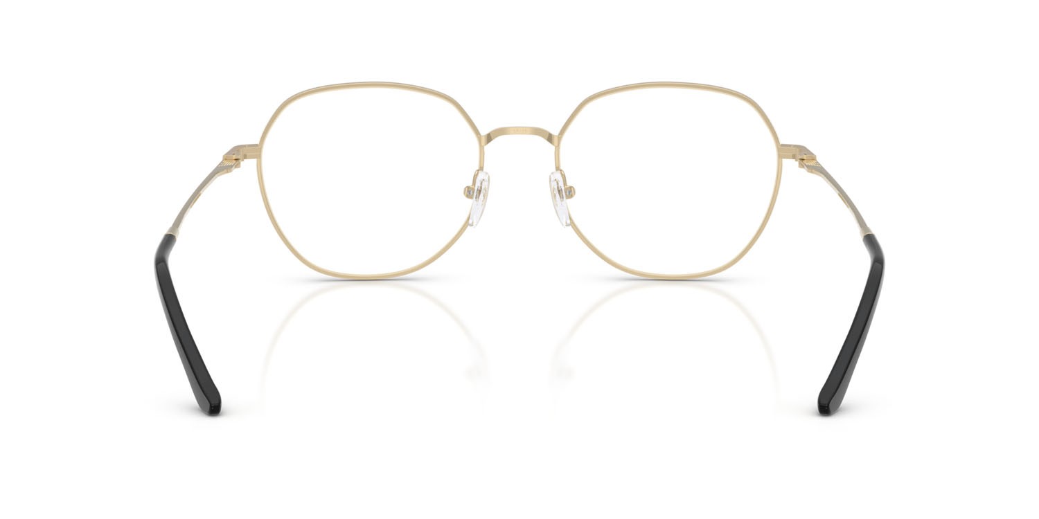 Occhiali da vista Emporio Armani EA 1174D (3013) colore oro pallido lucido forma rotondo lenti lente demo