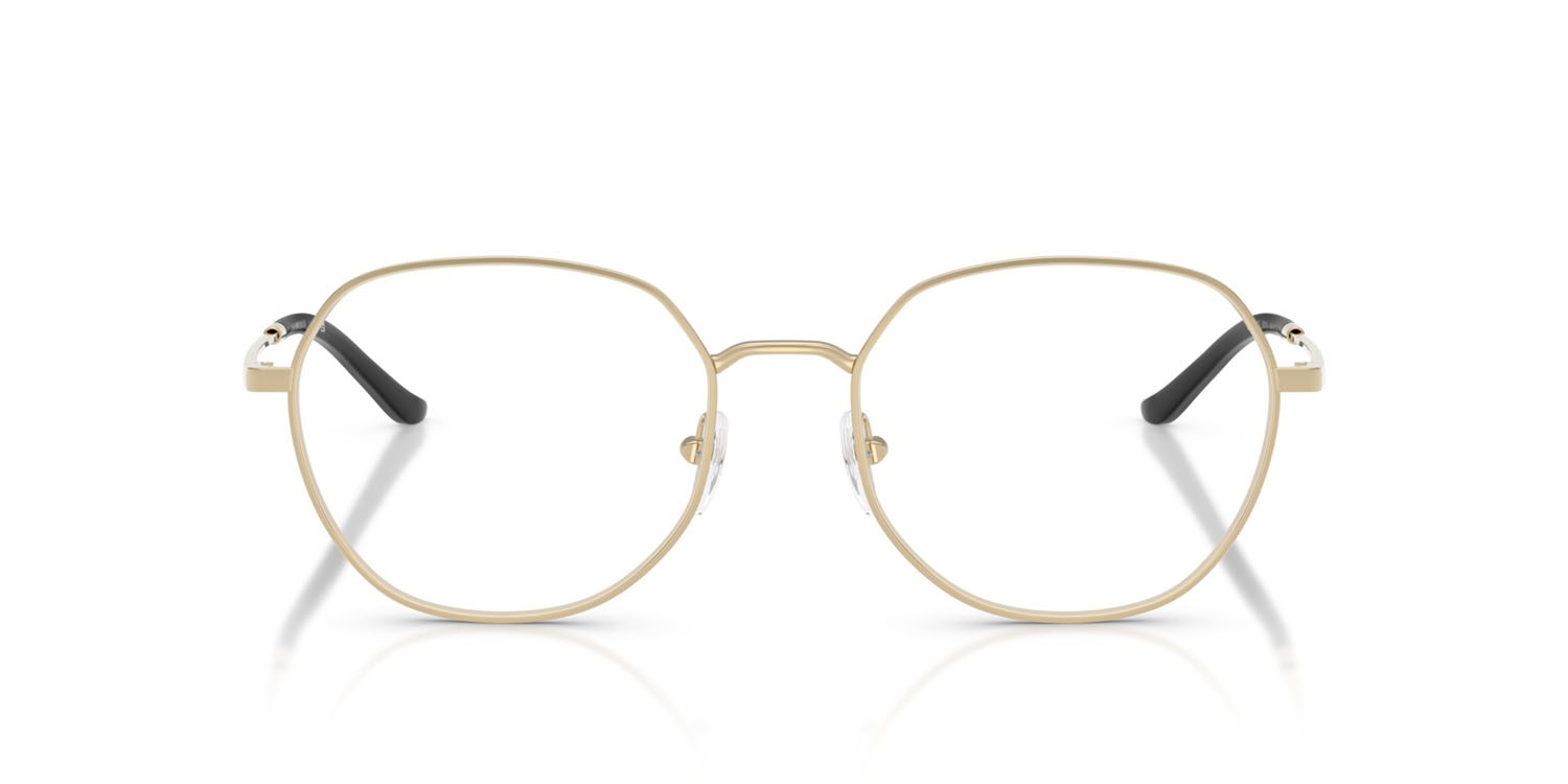 Occhiali da vista Emporio Armani EA 1174D (3013) colore oro pallido lucido forma rotondo lenti lente demo