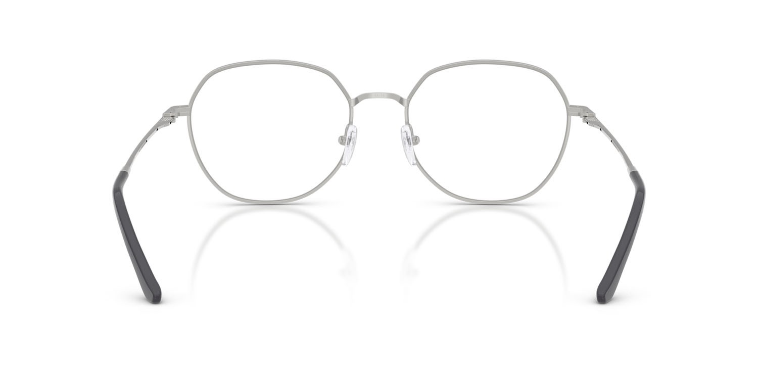 Occhiali da vista Emporio Armani EA 1174D (3015) colore argento lucido forma rotondo lenti lente demo