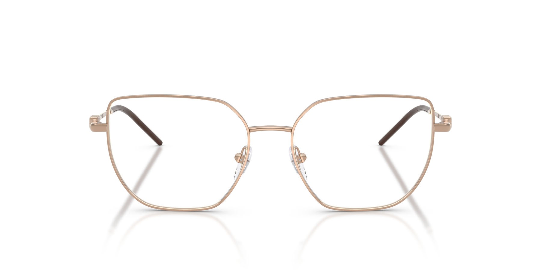 Eyeglasses Emporio Armani EA 1176 (3011) color rose gold lucido shape irregular lenses lente demo