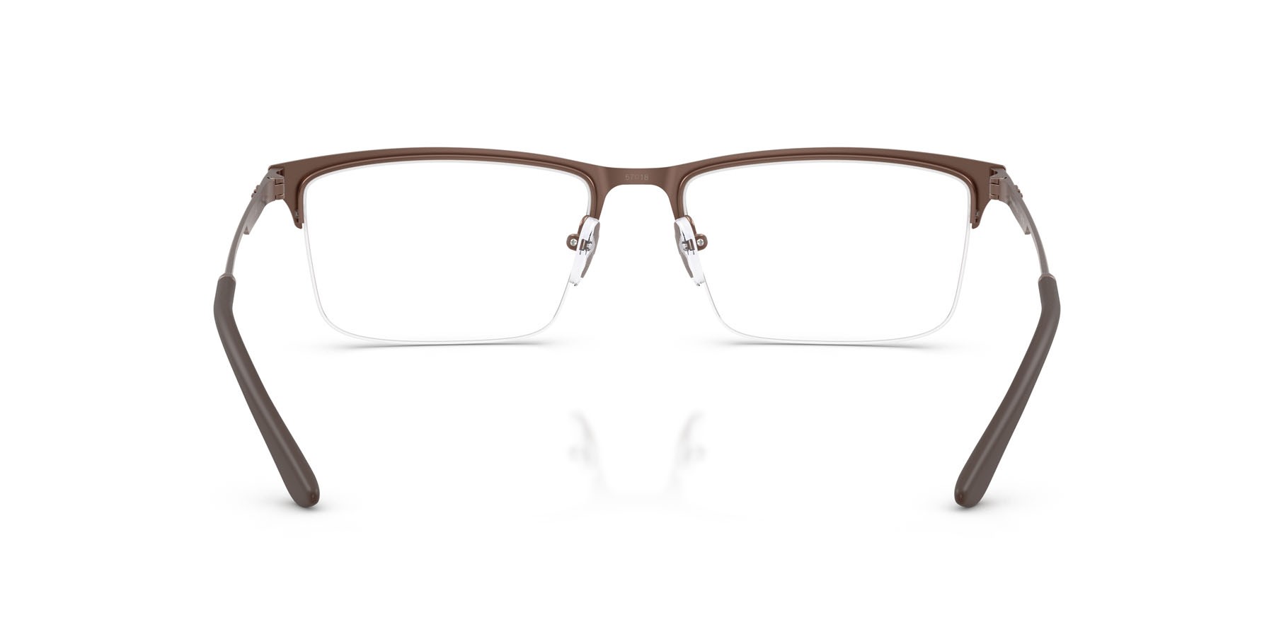 Occhiali da vista Emporio Armani EA 1177 (3006) colore bronzo opaco forma rettangolare lenti lente demo
