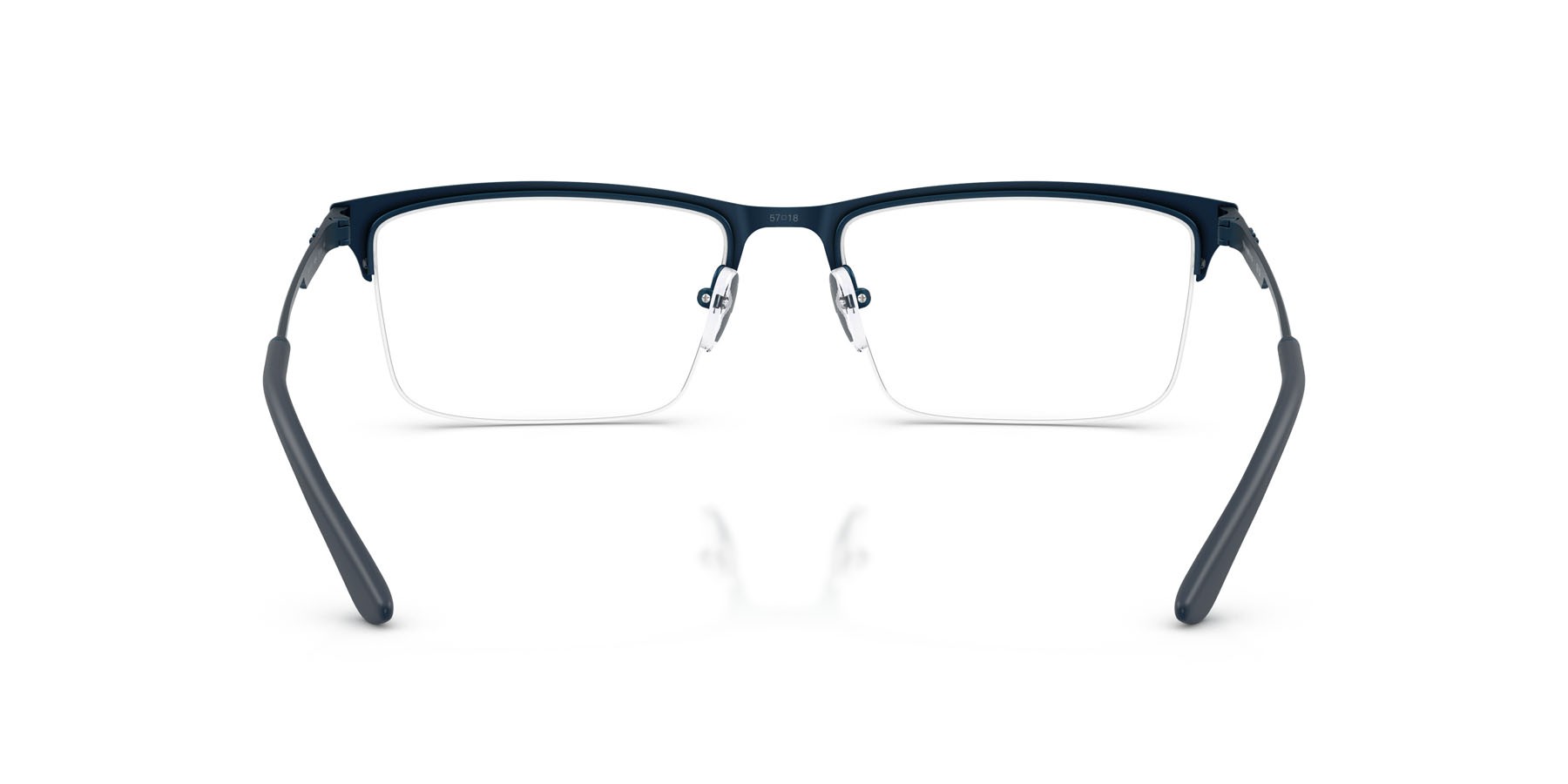 Occhiali da vista Emporio Armani EA 1177 (3424) colore metal blue forma rettangolare lenti lente demo