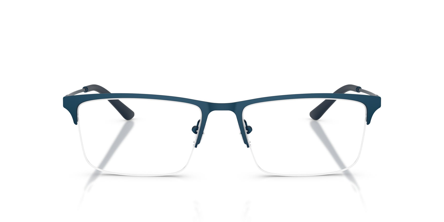Occhiali da vista Emporio Armani EA 1177 (3424) colore metal blue forma rettangolare lenti lente demo