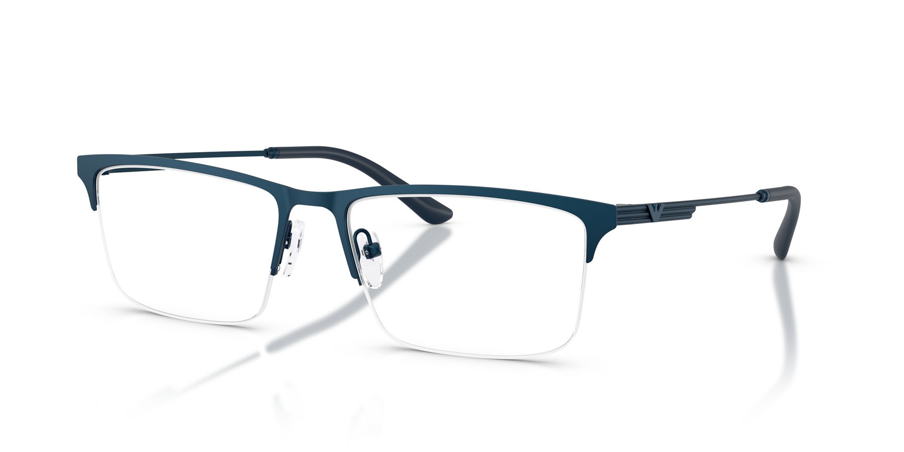 Occhiali da vista Emporio Armani EA 1177 (3424) colore metal blue forma rettangolare lenti lente demo