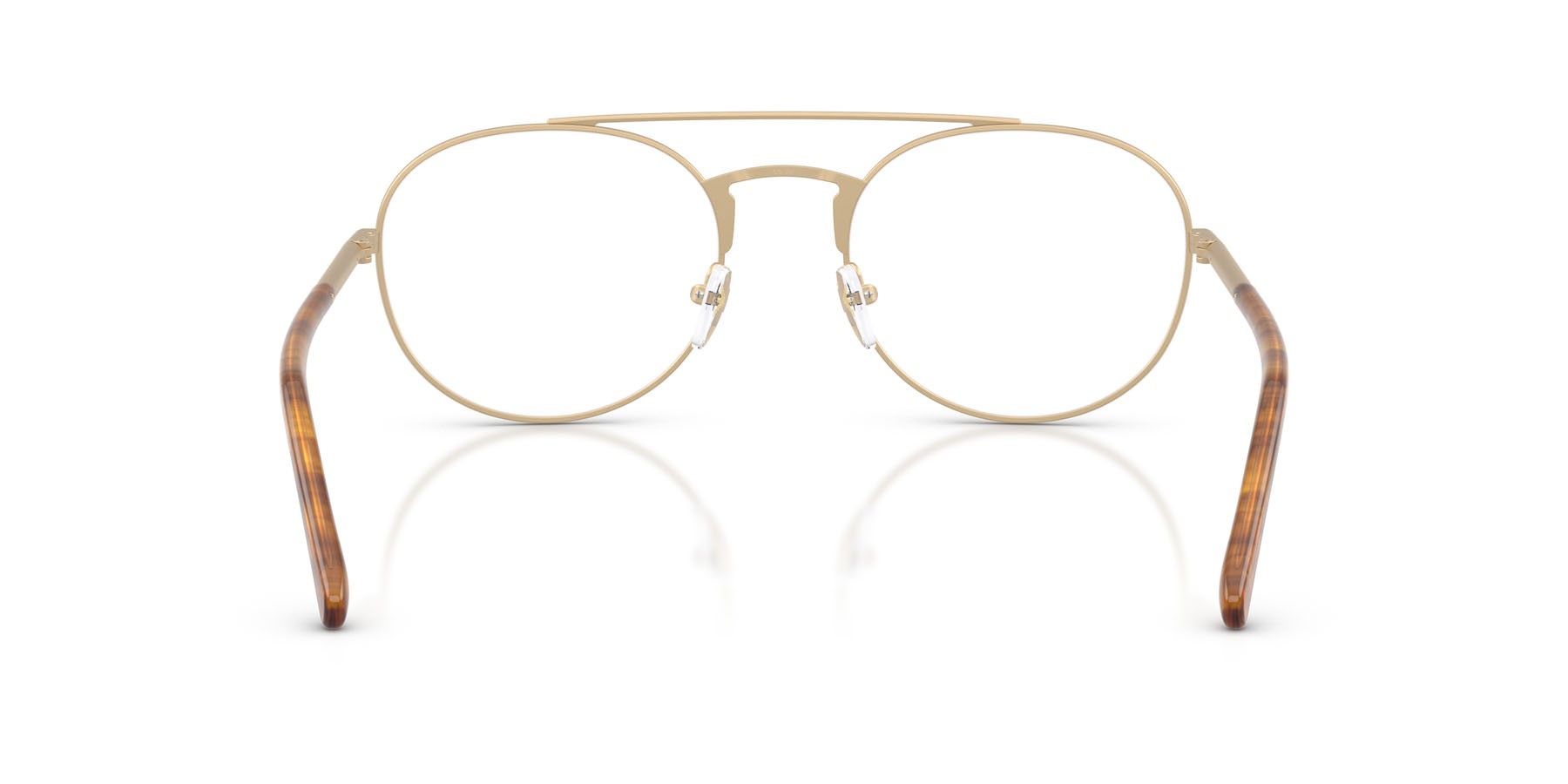 Occhiali da vista Emporio Armani EA 1178 (3002) colore oro pallido opaco forma aviator lenti lente demo