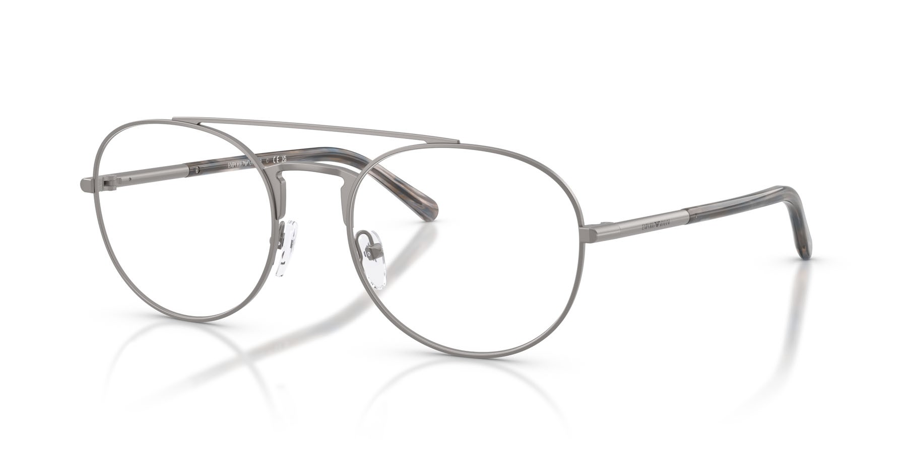 Occhiali da vista Emporio Armani EA 1178 (3003) colore gunmetal opaco forma aviator lenti lente demo