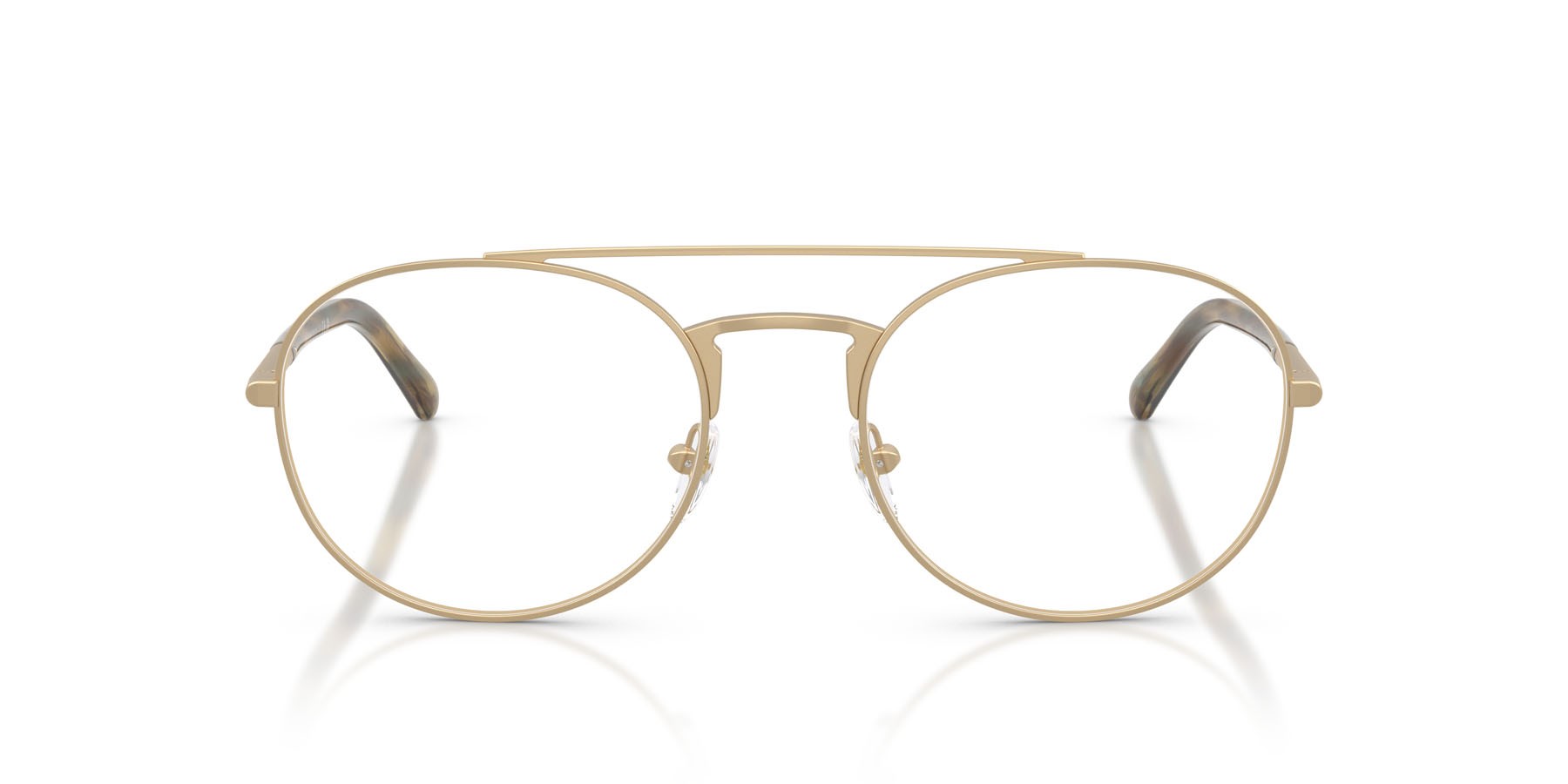 Occhiali da vista Emporio Armani EA 1178 (3422) colore oro pallido opaco forma aviator lenti lente demo