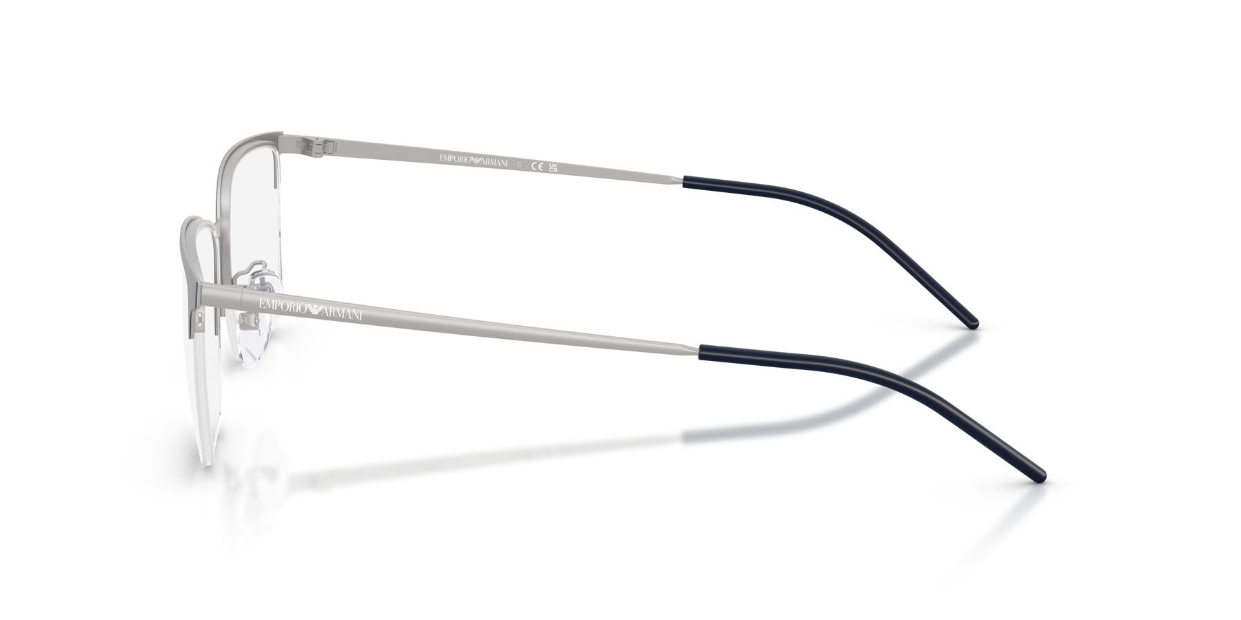 Occhiali da vista Emporio Armani EA 1179D (3018) colore blu opaco forma irregolare lenti lente demo