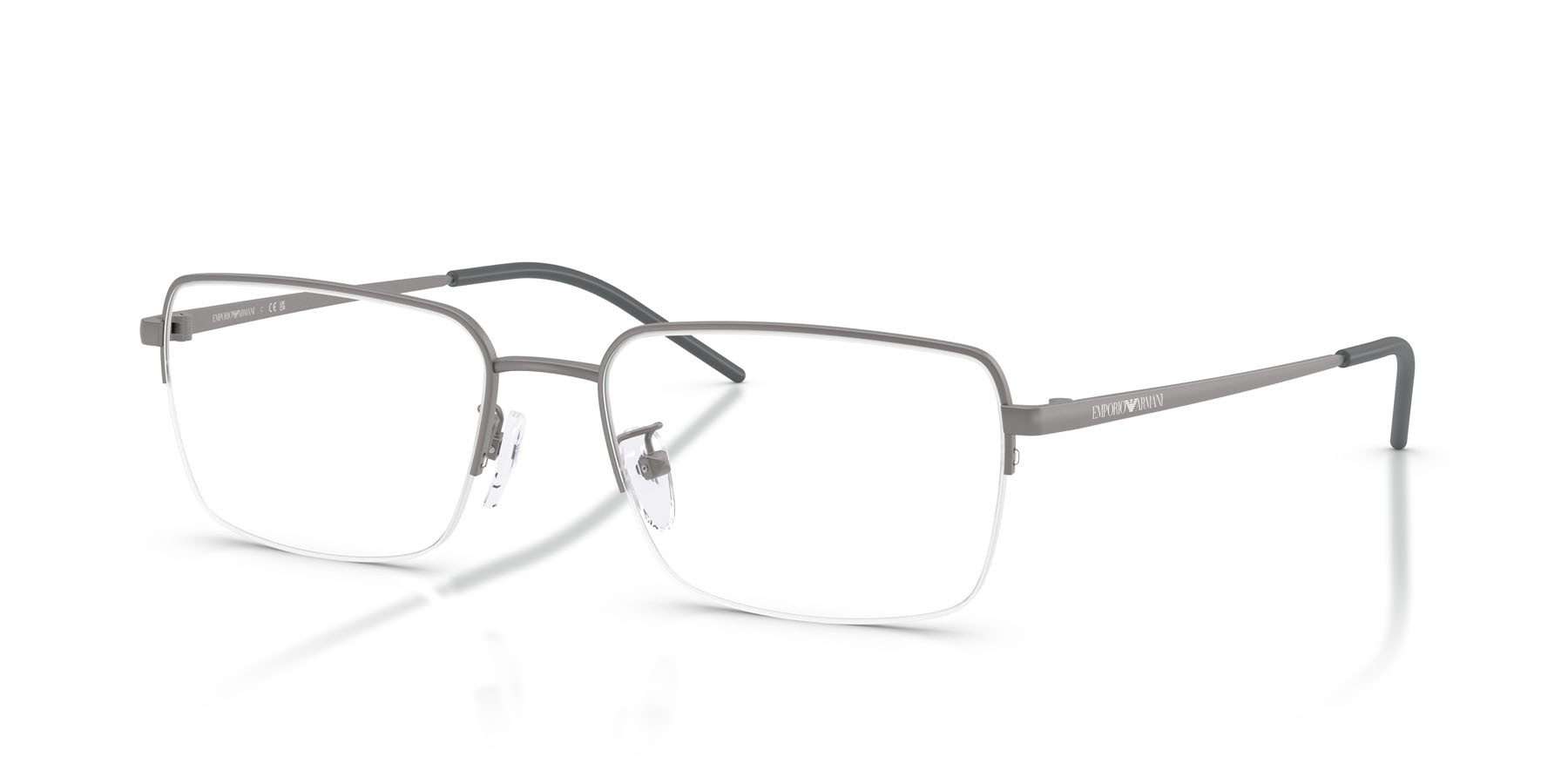 Occhiali da vista Emporio Armani EA 1180D (3003) colore gunmetal opaco forma quadrato lenti lente demo