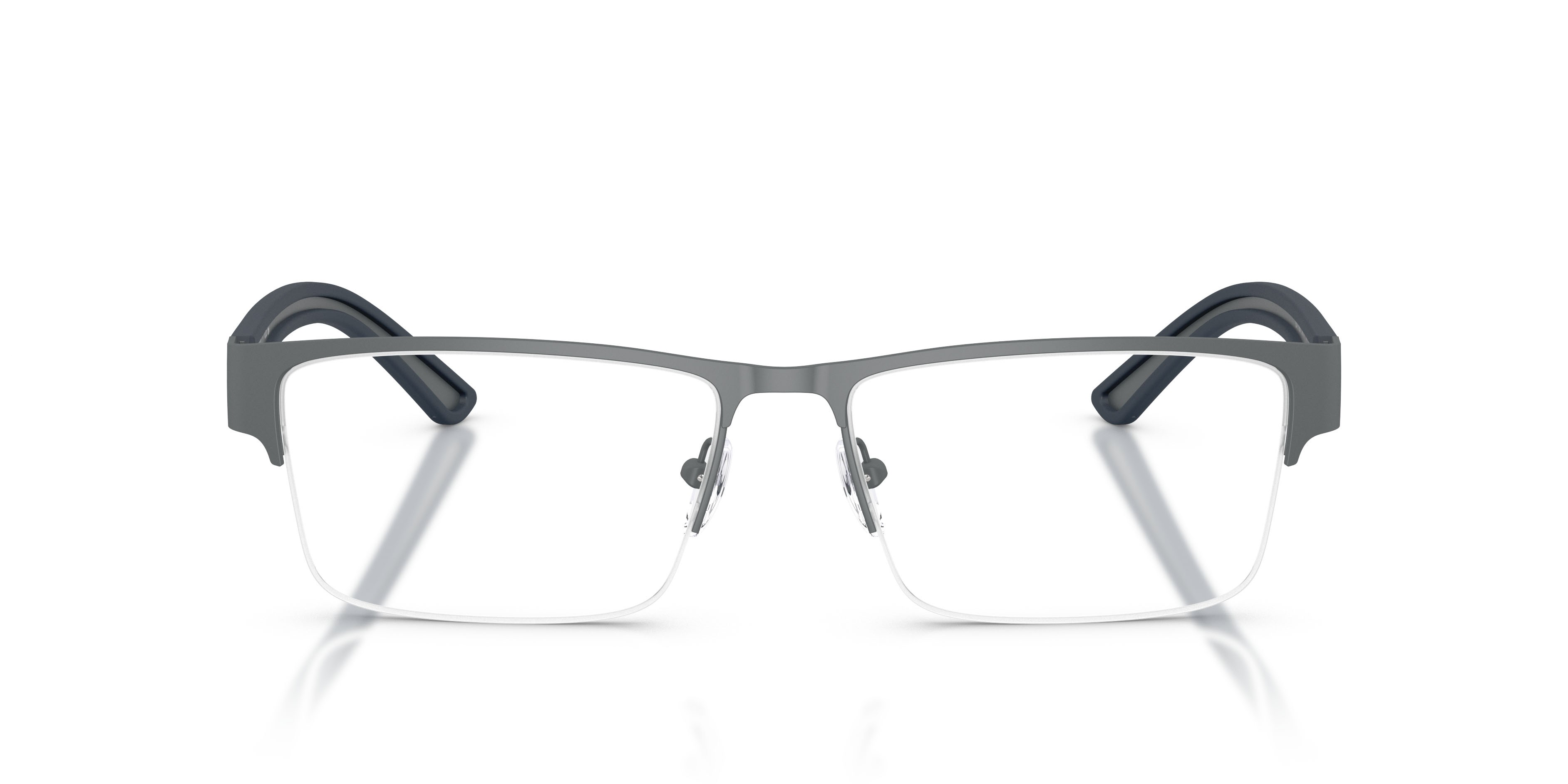 Occhiali da vista Emporio Armani EA 1182 (3010) colore rubberized grey forma rettangolare lenti lente demo