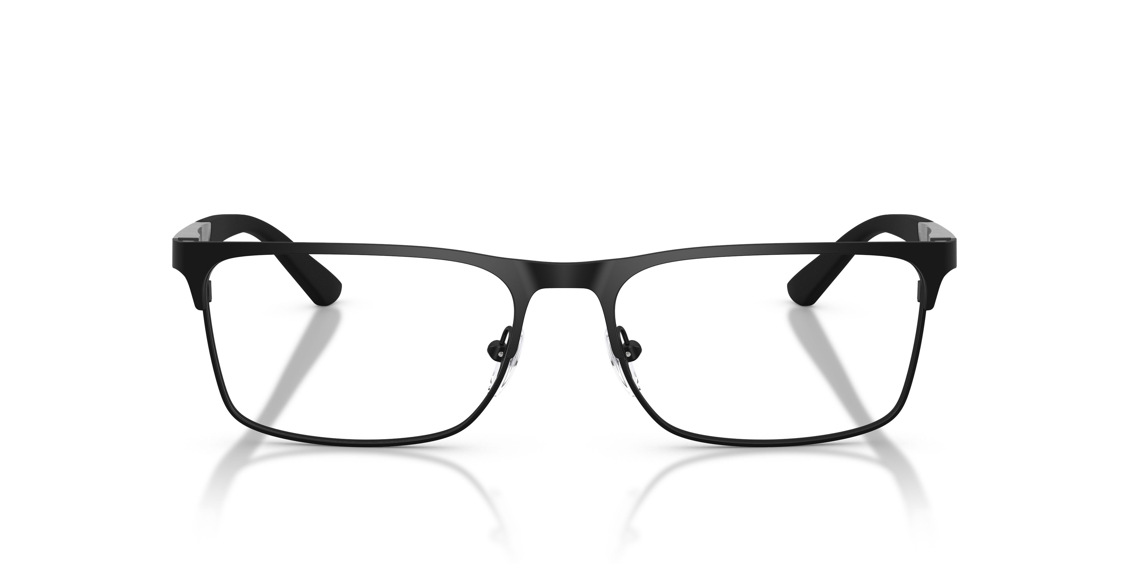 Occhiali da vista Emporio Armani EA 1183 (3001) colore nero opaco forma rettangolare lenti lente demo