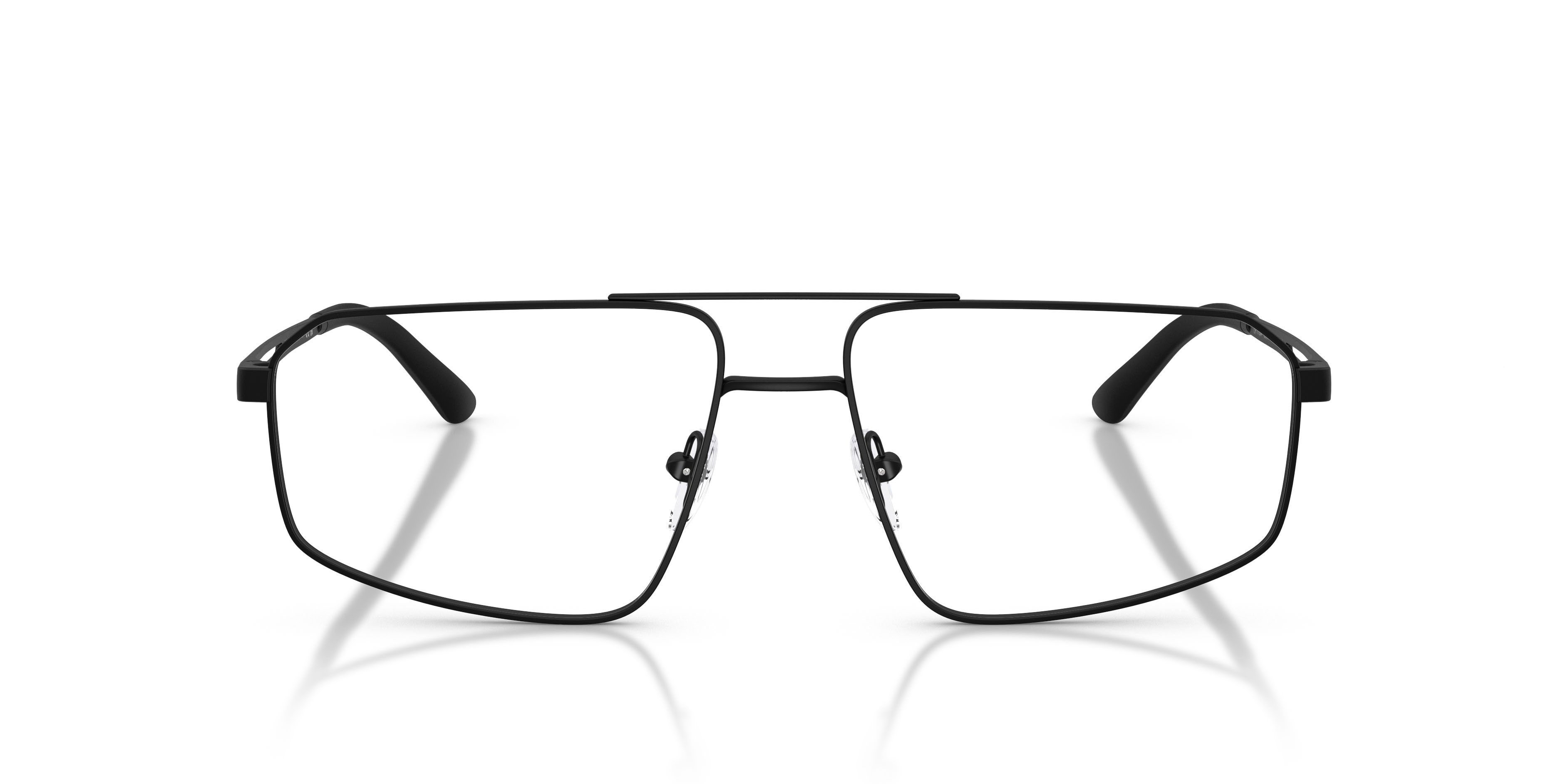 Occhiali da vista Emporio Armani EA 1184 (3001) colore nero opaco forma aviator lenti lente demo