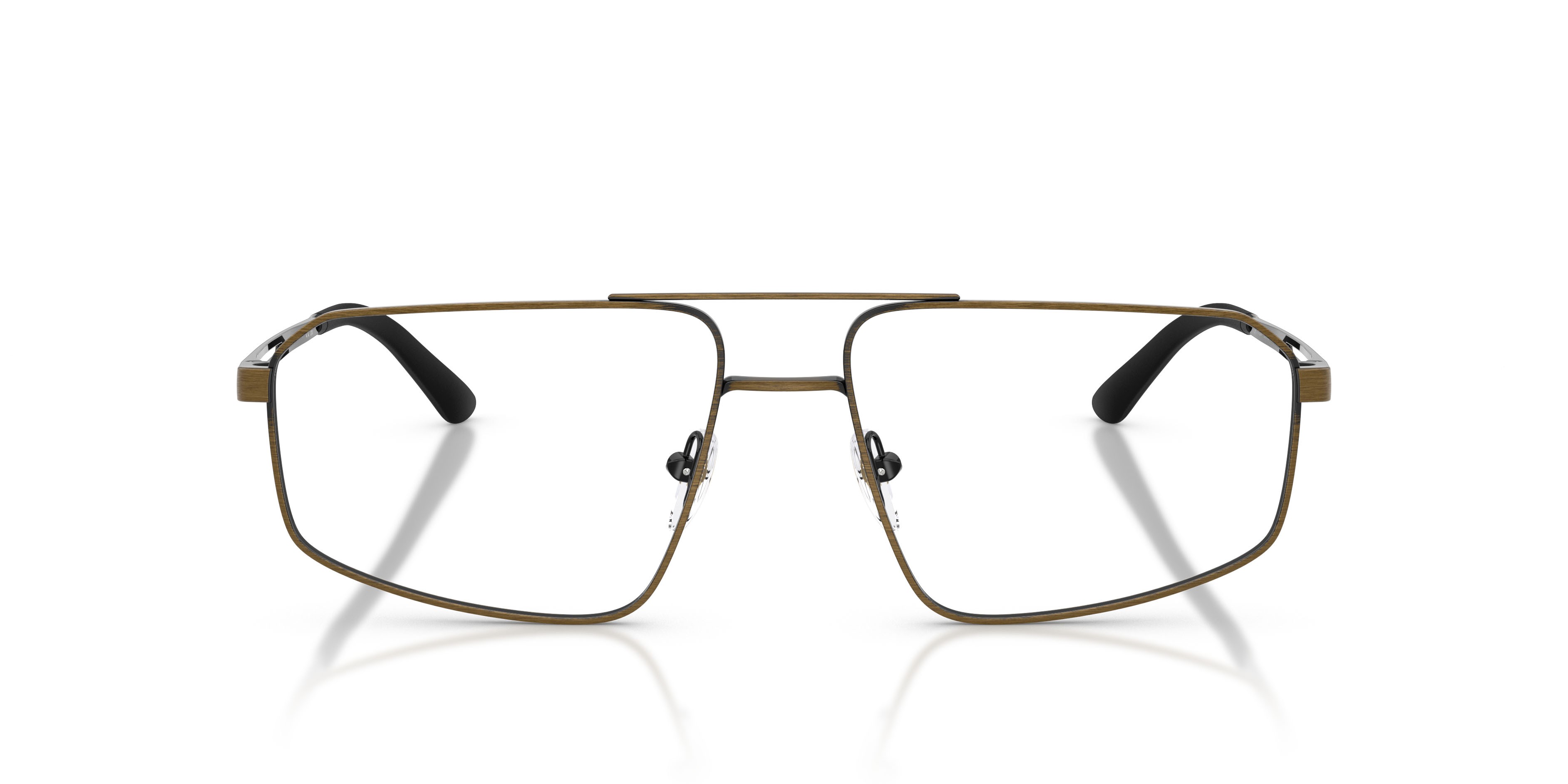 Occhiali da vista Emporio Armani EA 1184 (3270) colore brushed antique gold forma aviator lenti lente demo