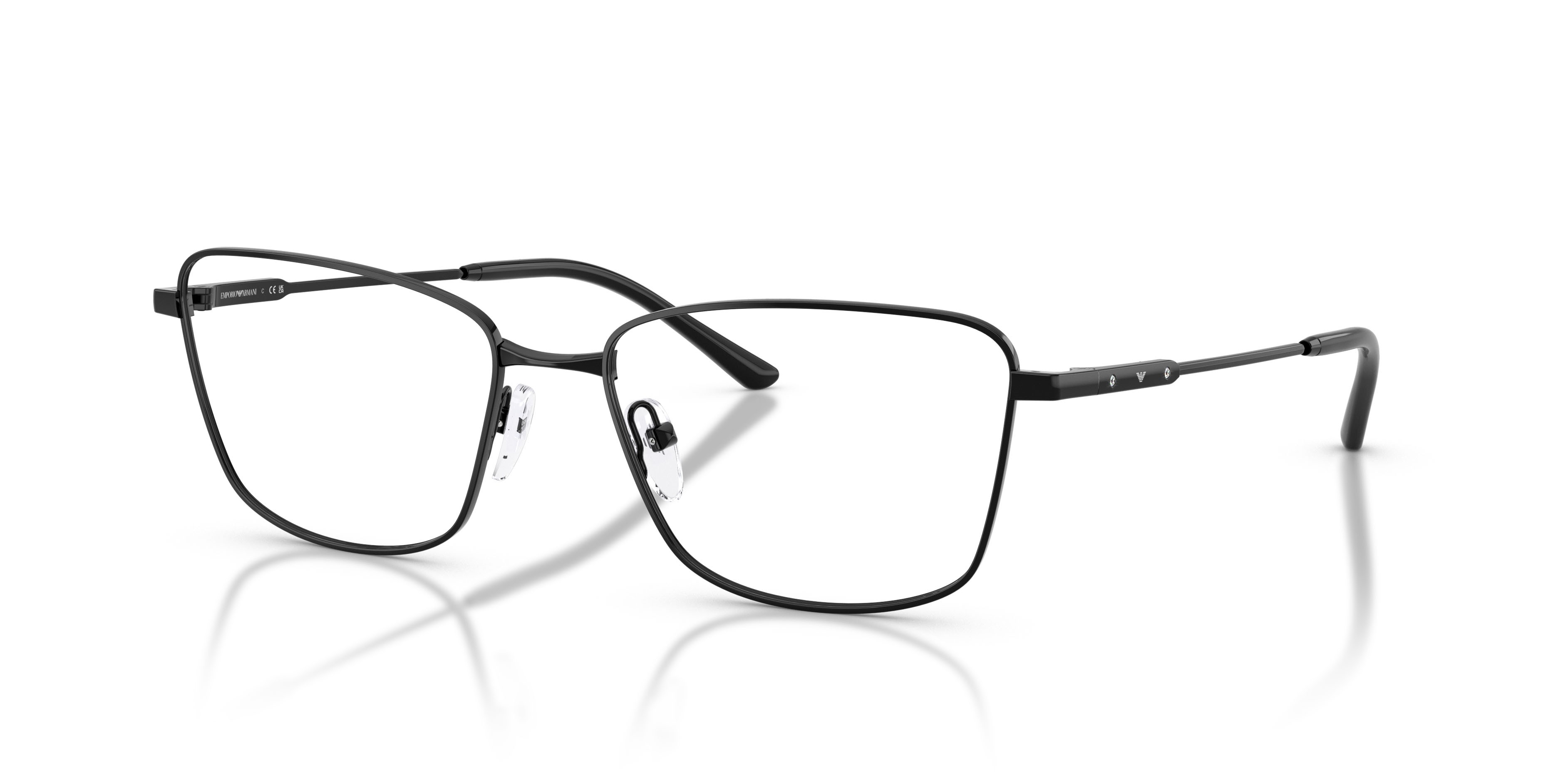 Eyeglasses Emporio Armani EA 1185B (3014) color nero lucido shape irregular lenses lente demo