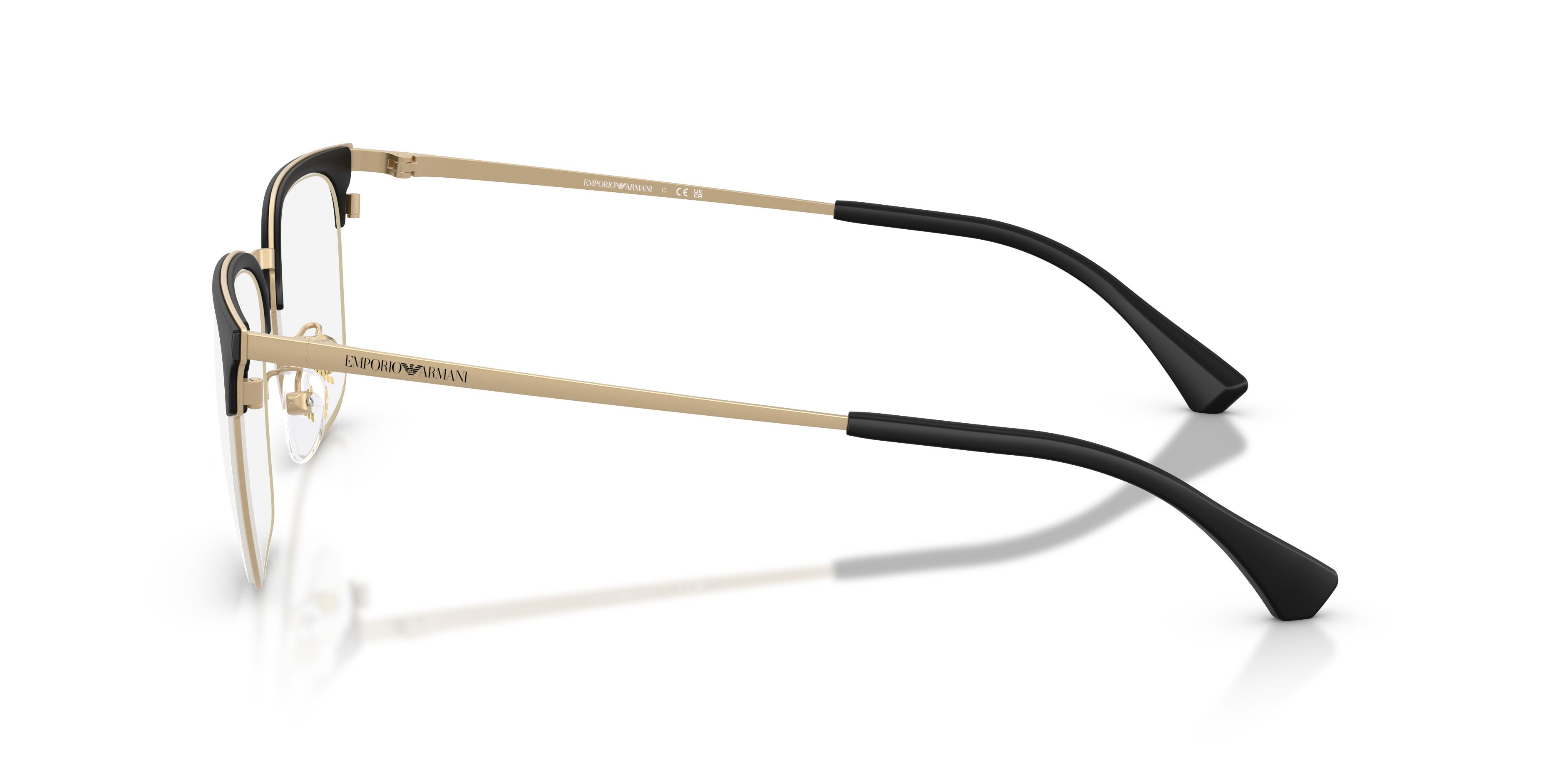 Occhiali da vista Emporio Armani EA 1186D (3002) colore oro pallido opaco forma quadrato lenti lente demo