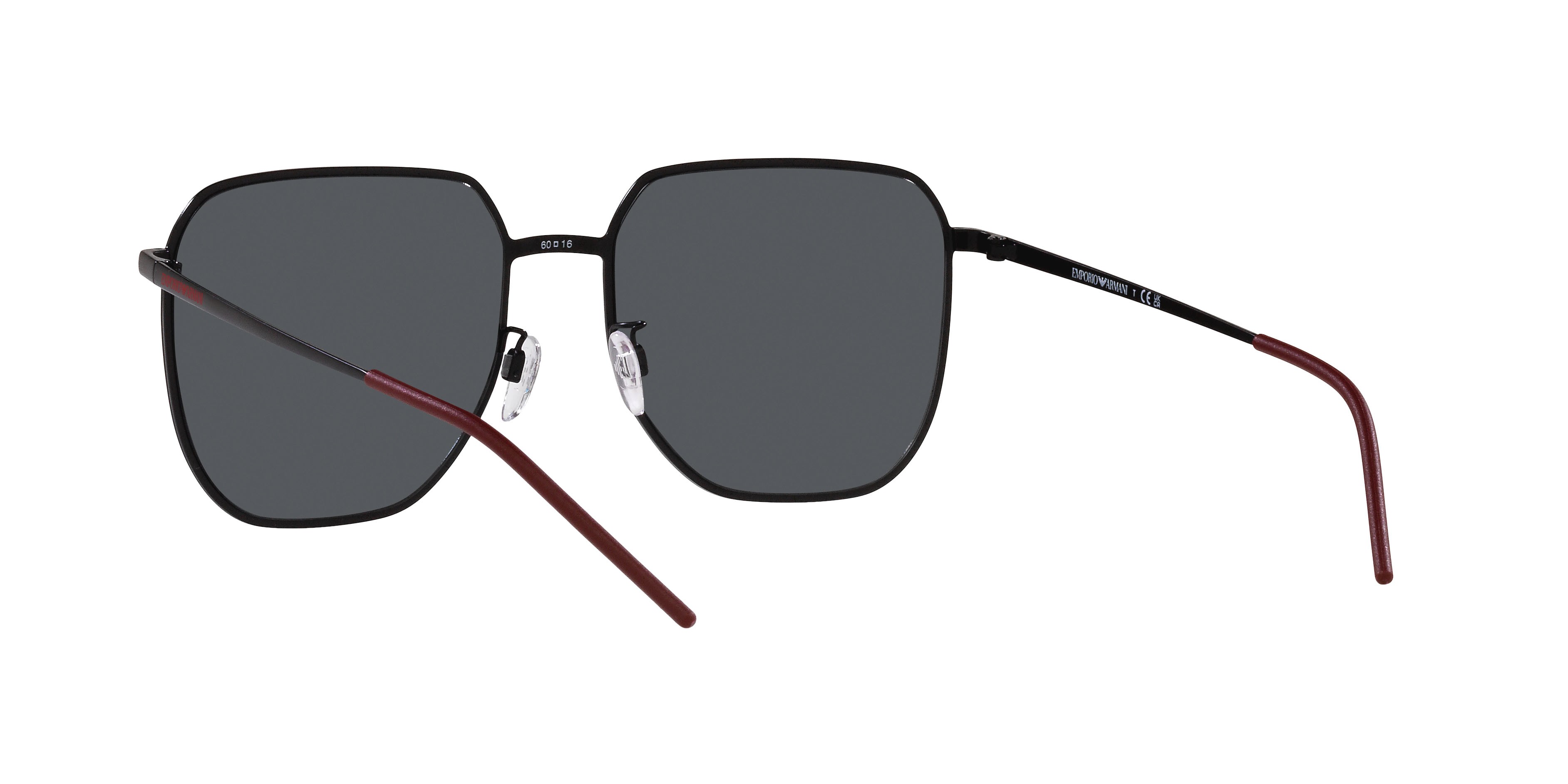 Sonnenbrillen Emporio Armani EA 2135D (319187) farbe nero opaco form quadratisch gläser grigio scuro