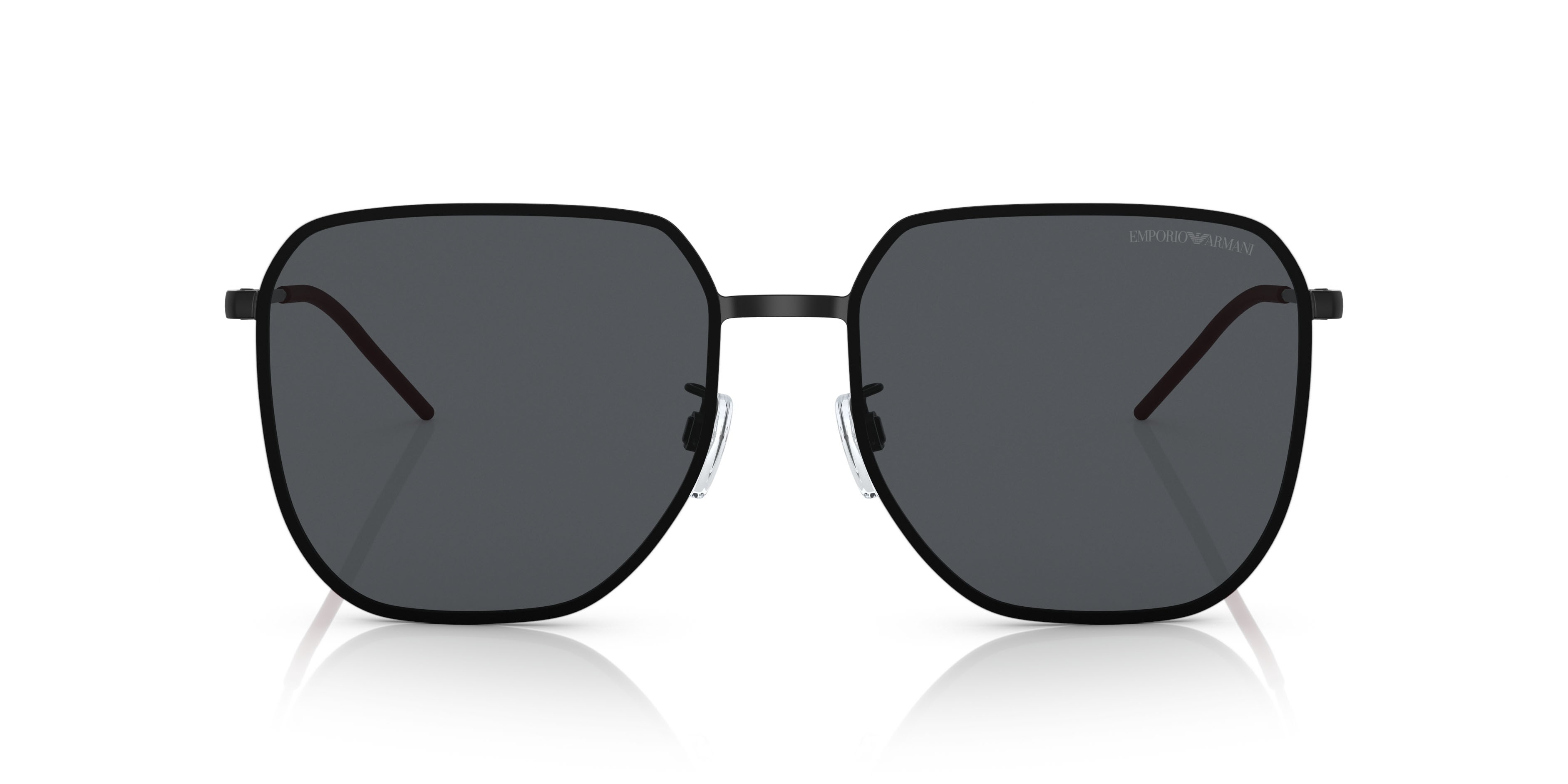 Sonnenbrillen Emporio Armani EA 2135D (319187) farbe nero opaco form quadratisch gläser grigio scuro