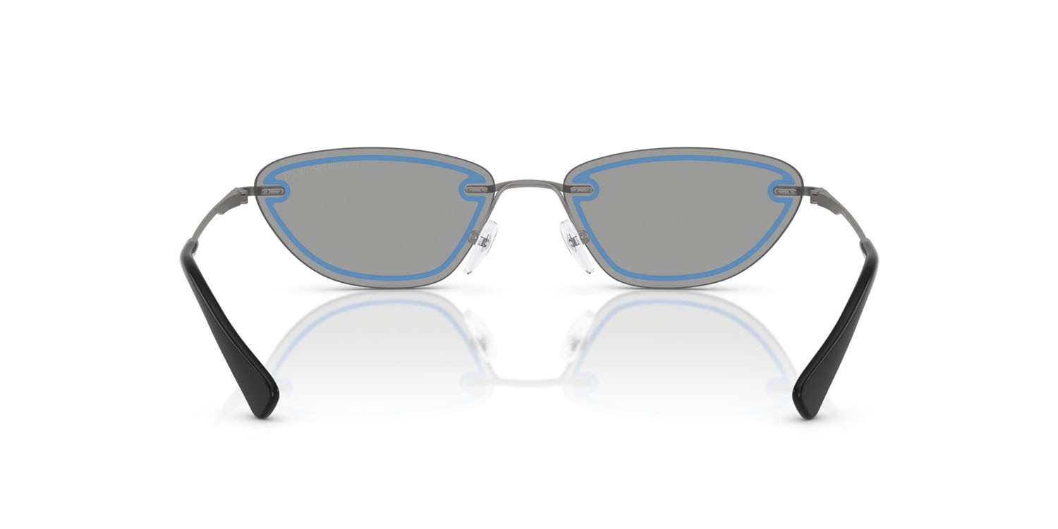 Sonnenbrillen Emporio Armani EA 2158 (3003/1) farbe gunmetal lucido form cat-eye gläser grigio
