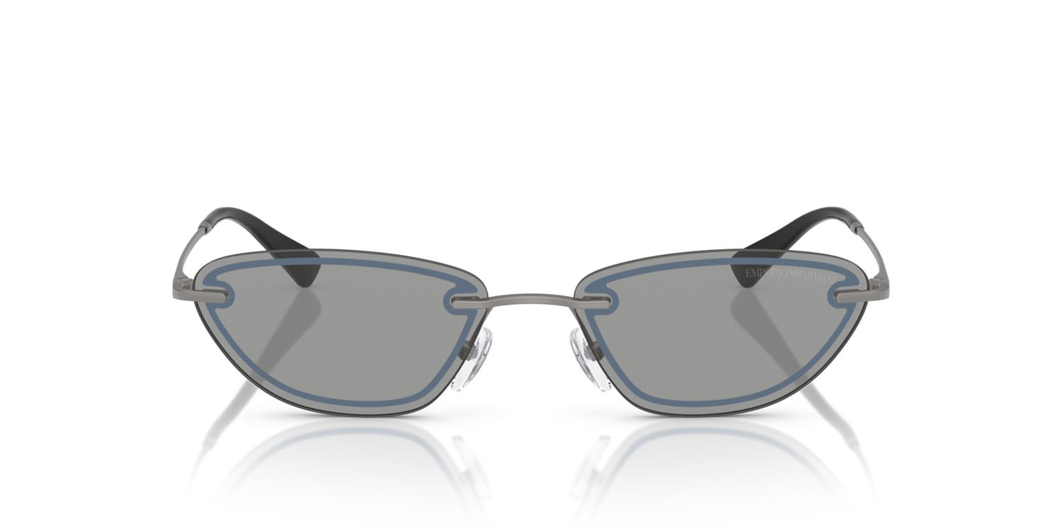Sonnenbrillen Emporio Armani EA 2158 (3003/1) farbe gunmetal lucido form cat-eye gläser grigio