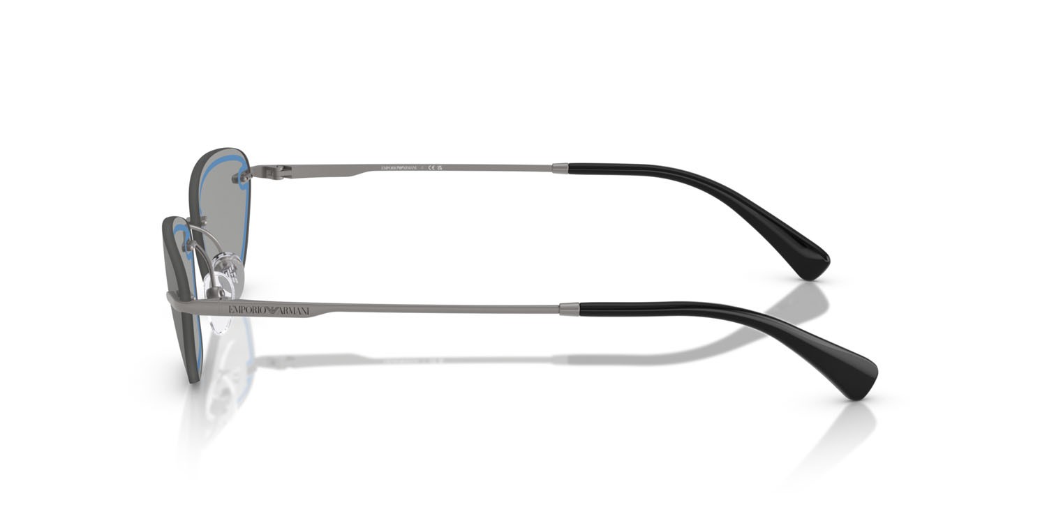 Sonnenbrillen Emporio Armani EA 2158 (3003/1) farbe gunmetal lucido form cat-eye gläser grigio