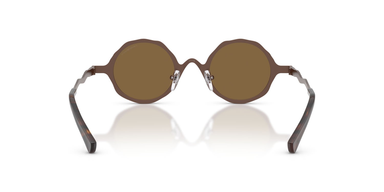 Occhiali da sole Emporio Armani EA 2166 (300473) colore bronzo opaco forma rotondo lenti marrone