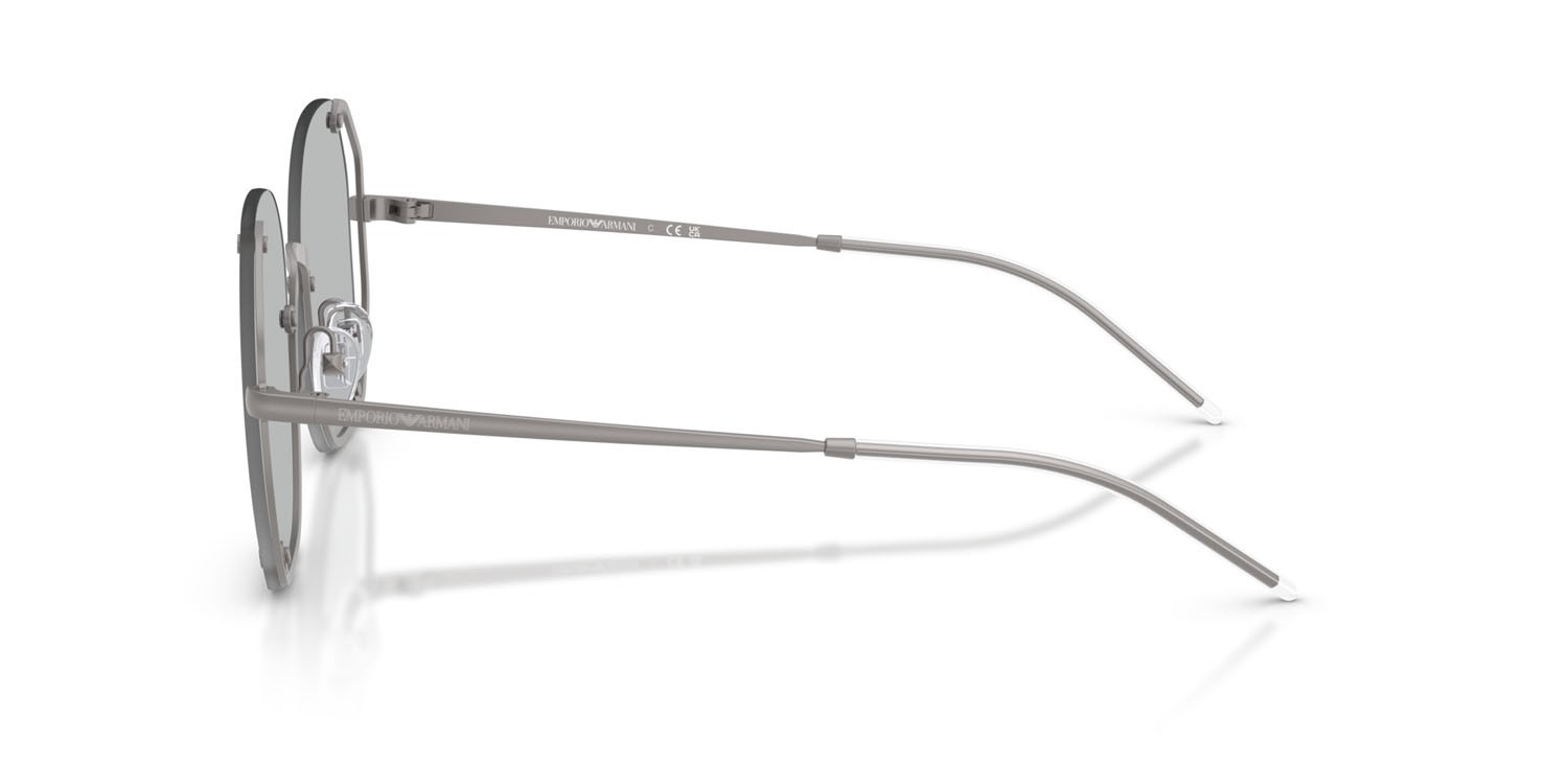 Occhiali da sole Emporio Armani EA 2168 (300387) colore gunmetal opaco forma irregolare lenti grigio chiaro
