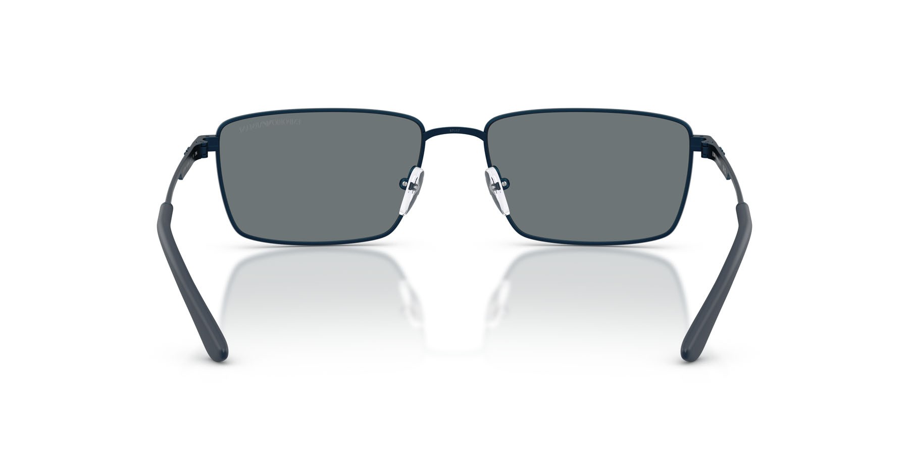 Occhiali da sole Emporio Armani EA 2169 (342480) colore metal blue forma rettangolare lenti blu scuro