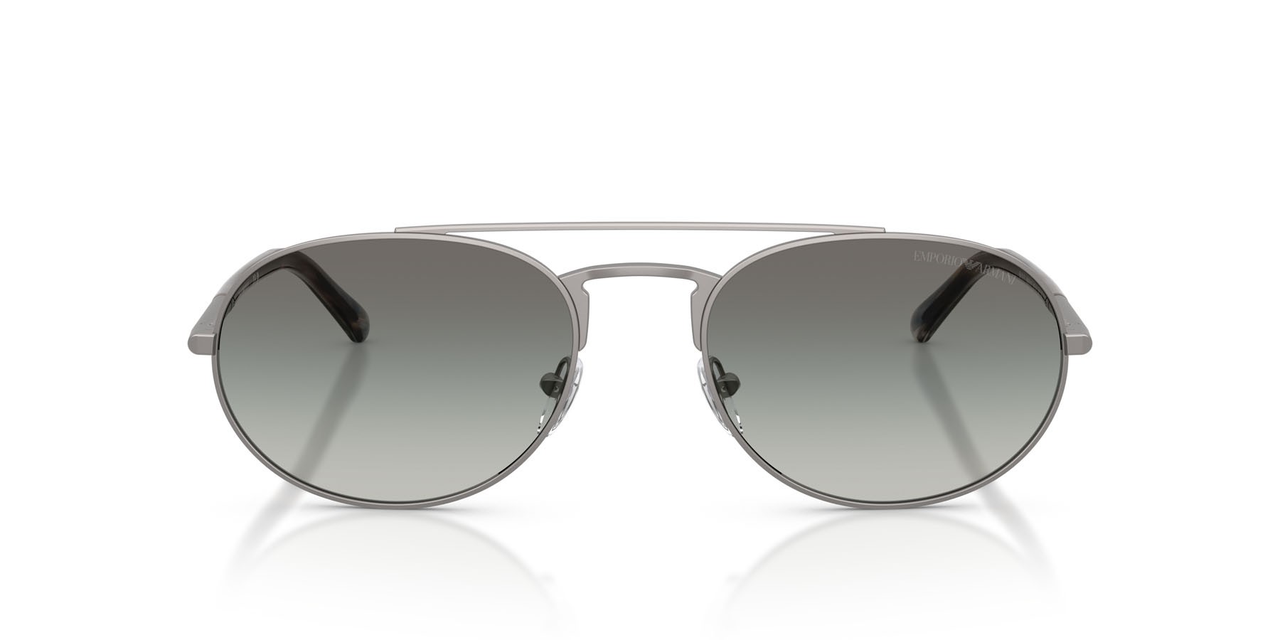 Occhiali da sole Emporio Armani EA 2171 (300311) colore gunmetal opaco forma aviator lenti grigio sfumato