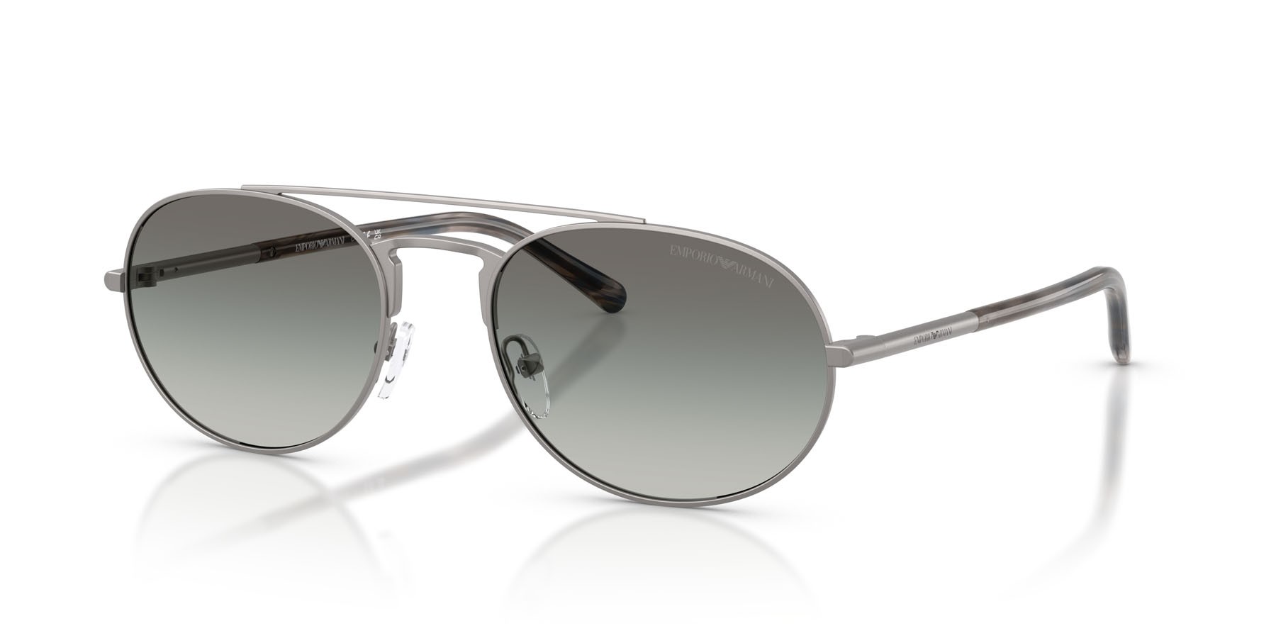Occhiali da sole Emporio Armani EA 2171 (300311) colore gunmetal opaco forma aviator lenti grigio sfumato