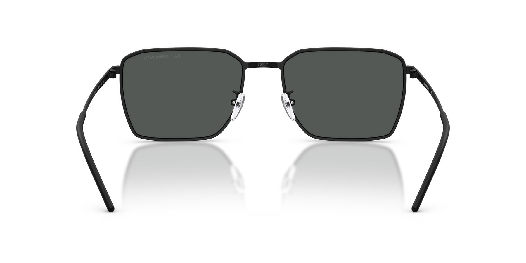 Occhiali da sole Emporio Armani EA 2172D (300187) colore nero opaco forma quadrato lenti grigio scuro