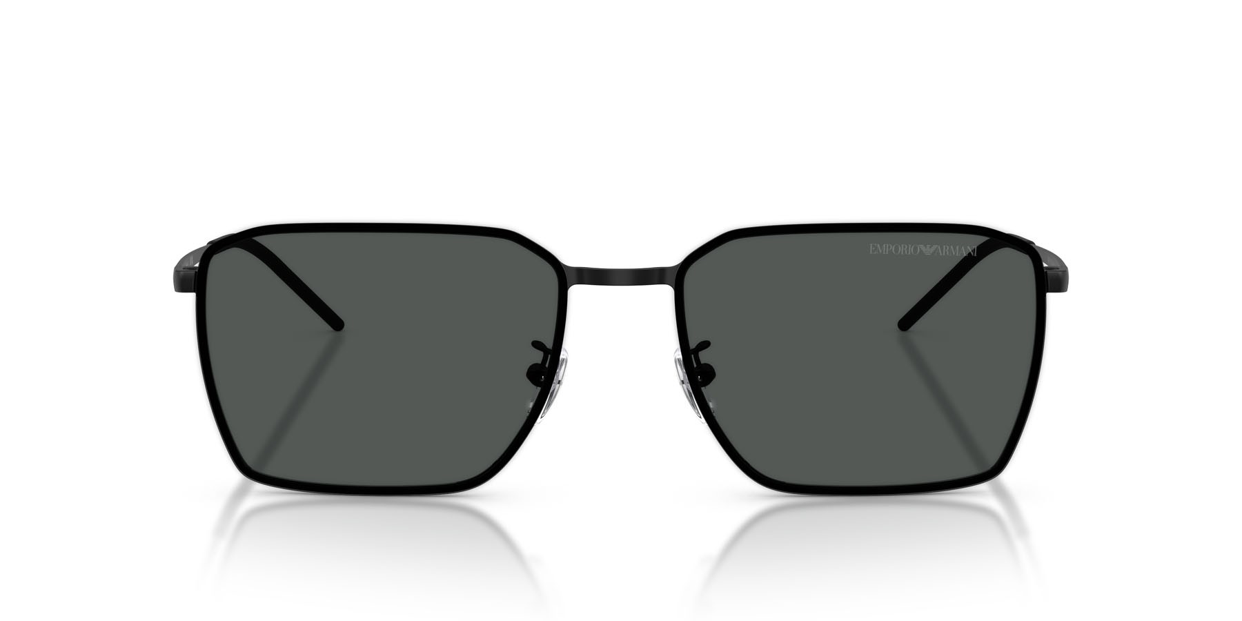 Occhiali da sole Emporio Armani EA 2172D (300187) colore nero opaco forma quadrato lenti grigio scuro