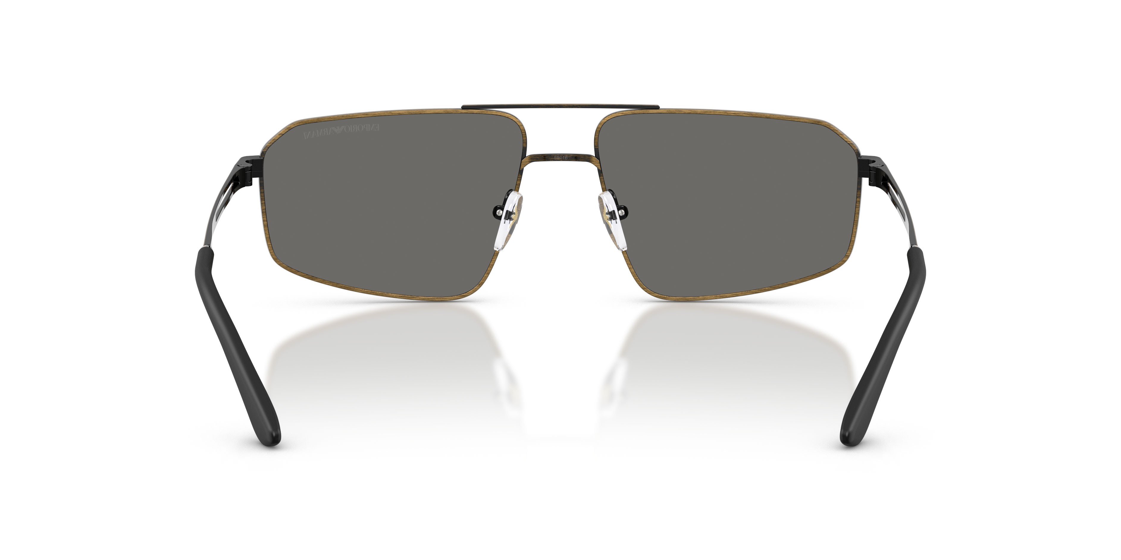 Occhiali da sole Emporio Armani EA 2173 (327087) colore brushed antique gold forma aviator lenti grigio