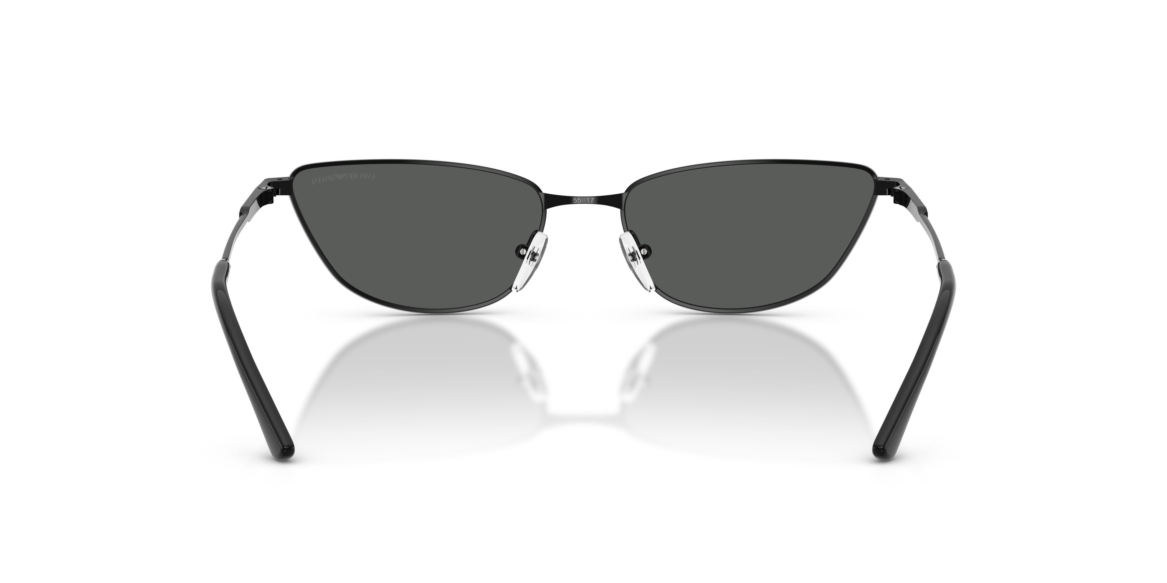 Sunglasses Emporio Armani EA 2174B (301487) color nero lucido shape cat eye lenses grigio scuro