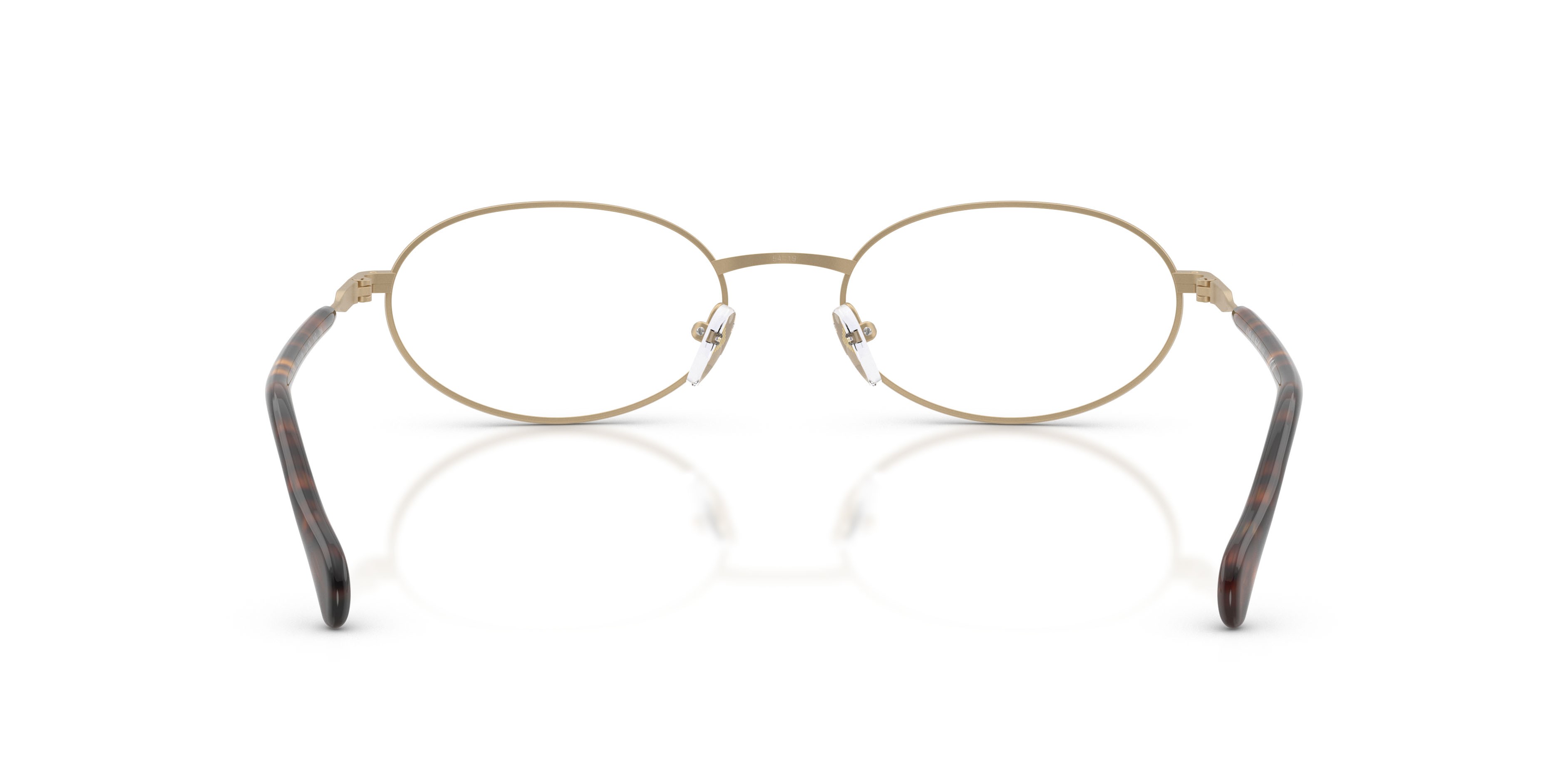 Occhiali da sole Emporio Armani EA 2175 (30021W) colore oro pallido opaco forma ovale lenti trasparente