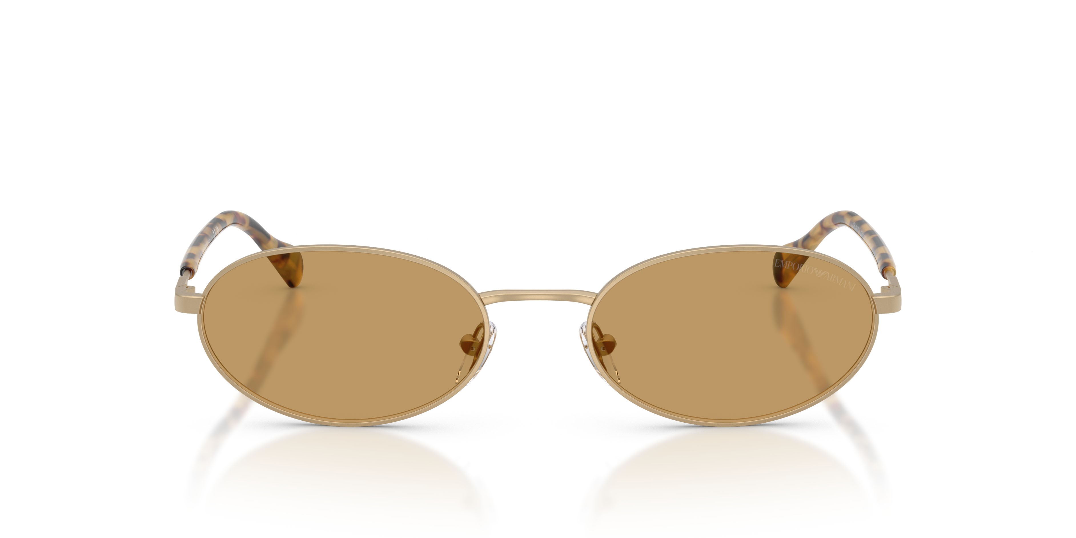 Occhiali da sole Emporio Armani EA 2175 (300273) colore oro pallido opaco forma ovale lenti marrone